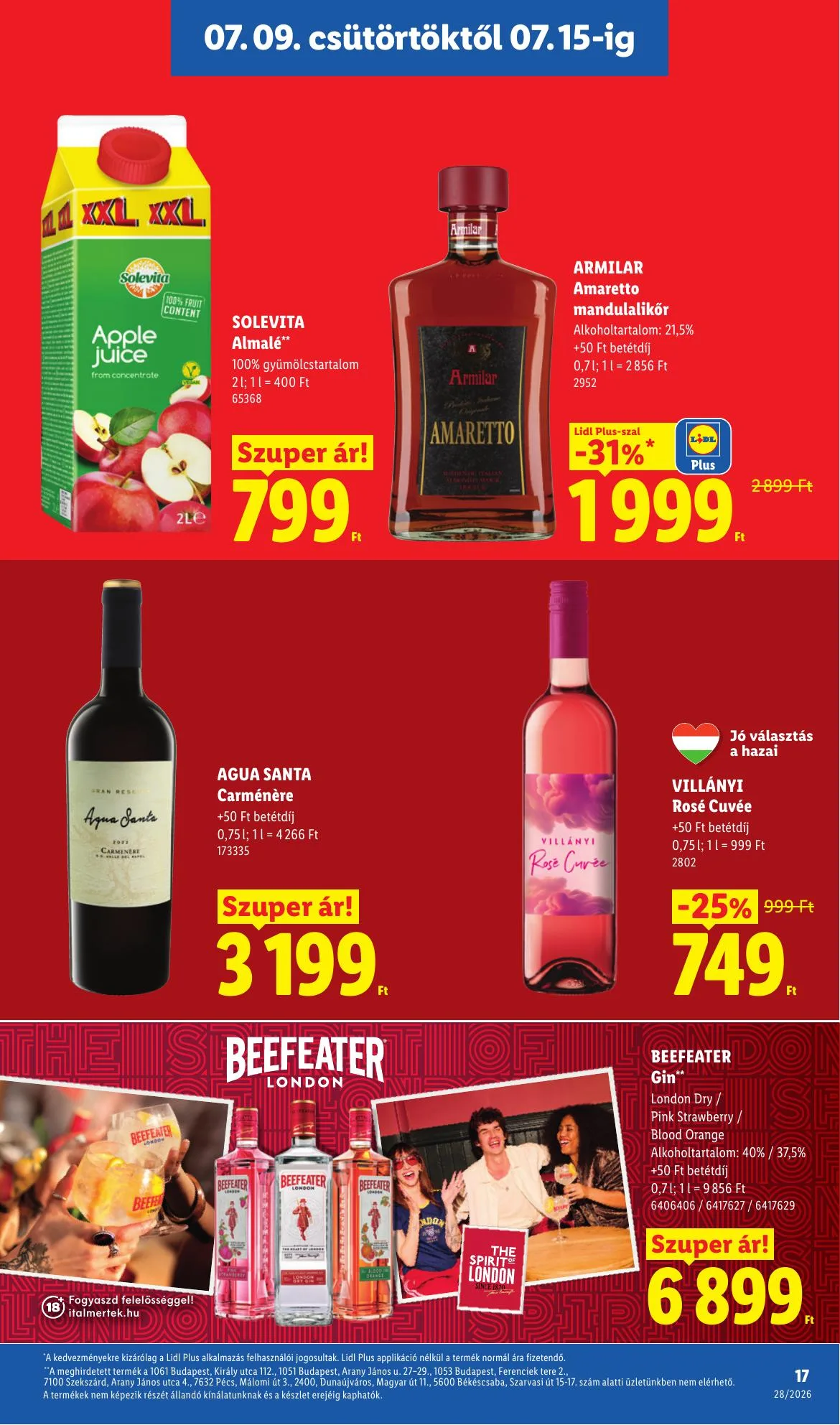 Lidl akciós újság 07.09–07.15 – 17. oldal
