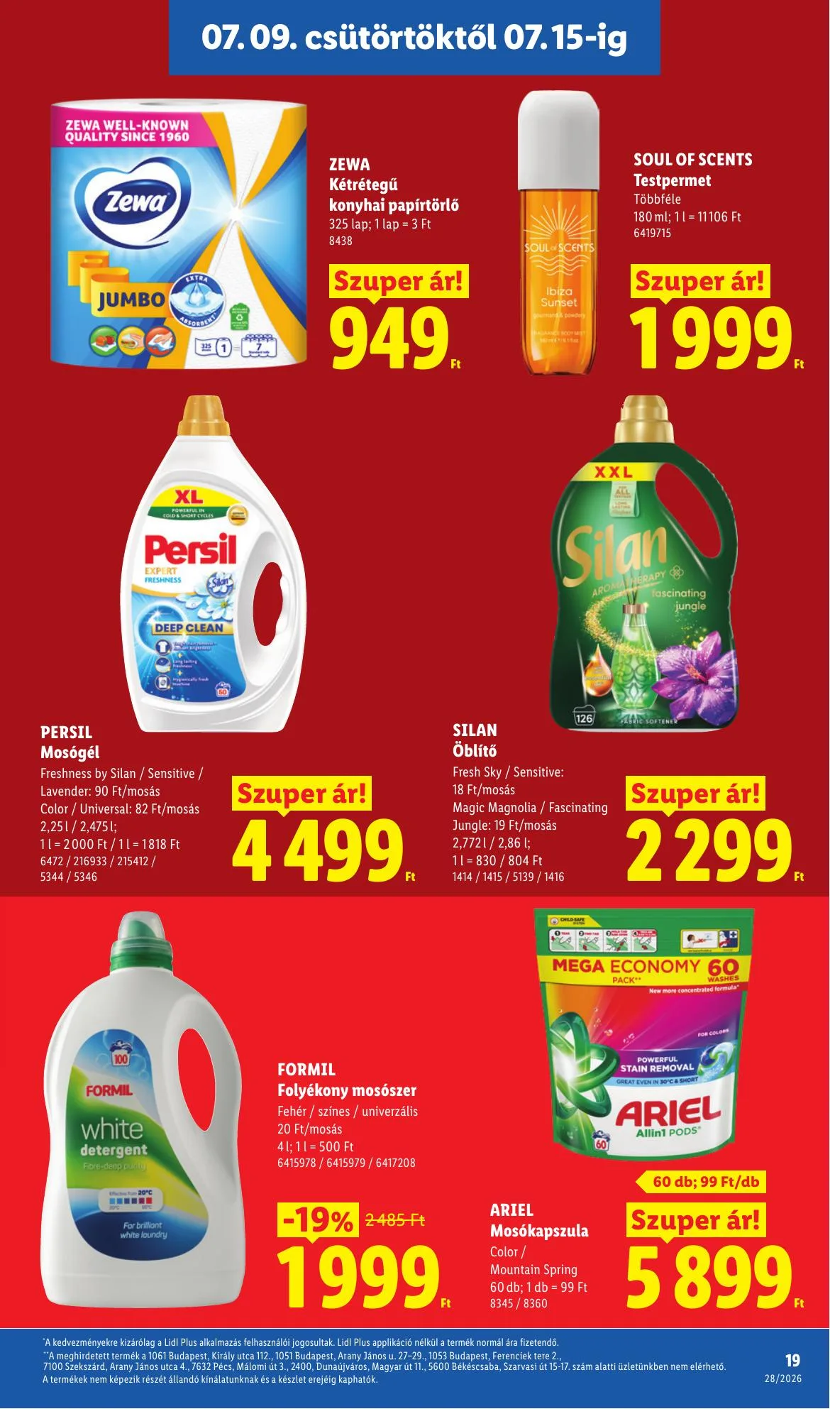 Lidl akciós újság 07.09–07.15 – 19. oldal