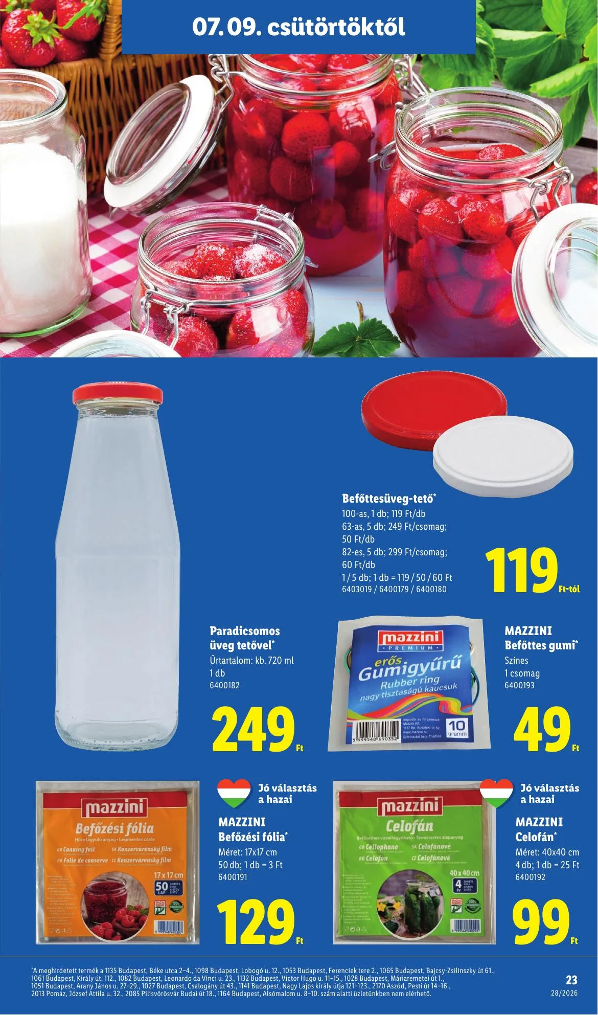 Lidl akciós újság 07.09–07.15 – 23. oldal