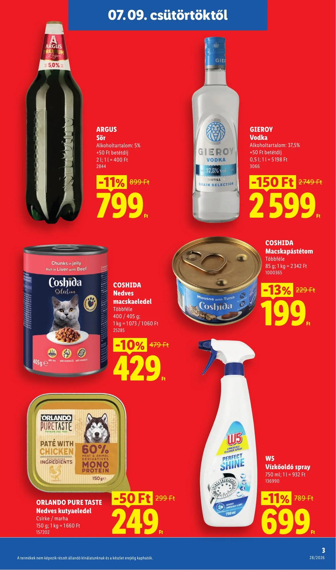 Lidl akciós újság 07.09–07.15 – 3. oldal