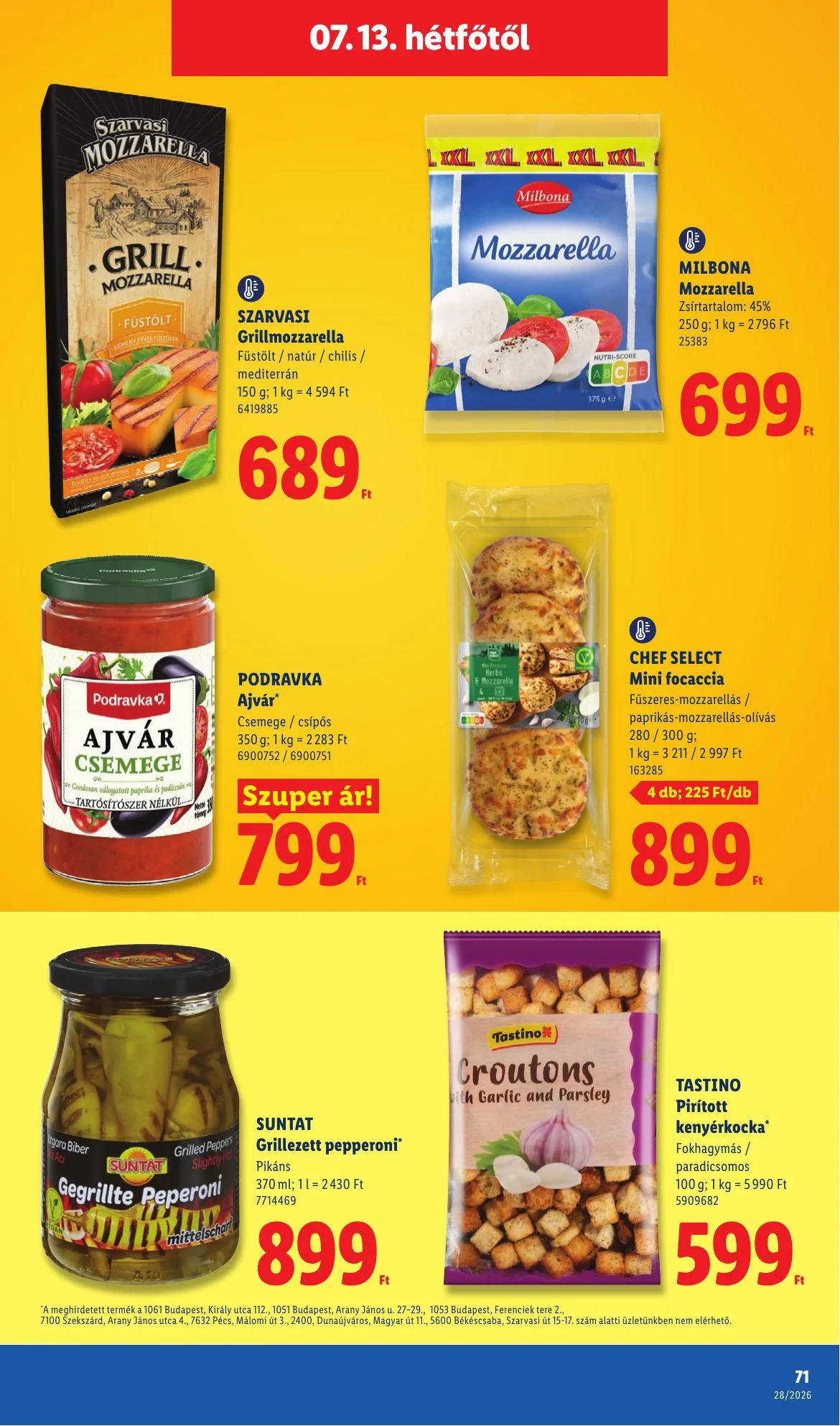Lidl akciós újság 07.09–07.15 – 71. oldal
