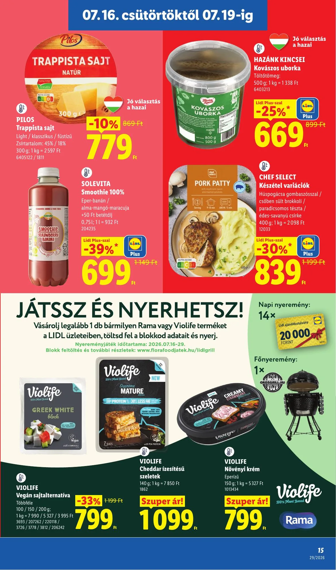Lidl akciós újság 07.16–07.22 – 15. oldal