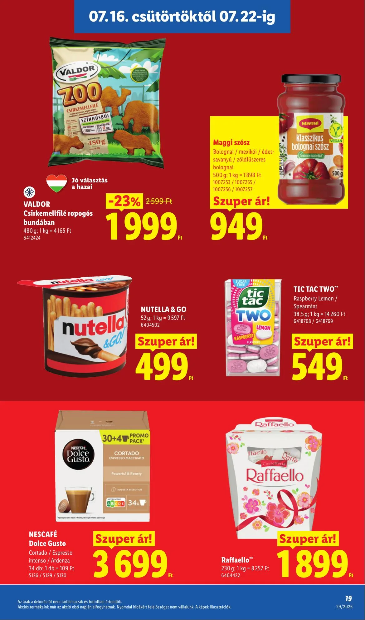 Lidl akciós újság 07.16–07.22 – 19. oldal