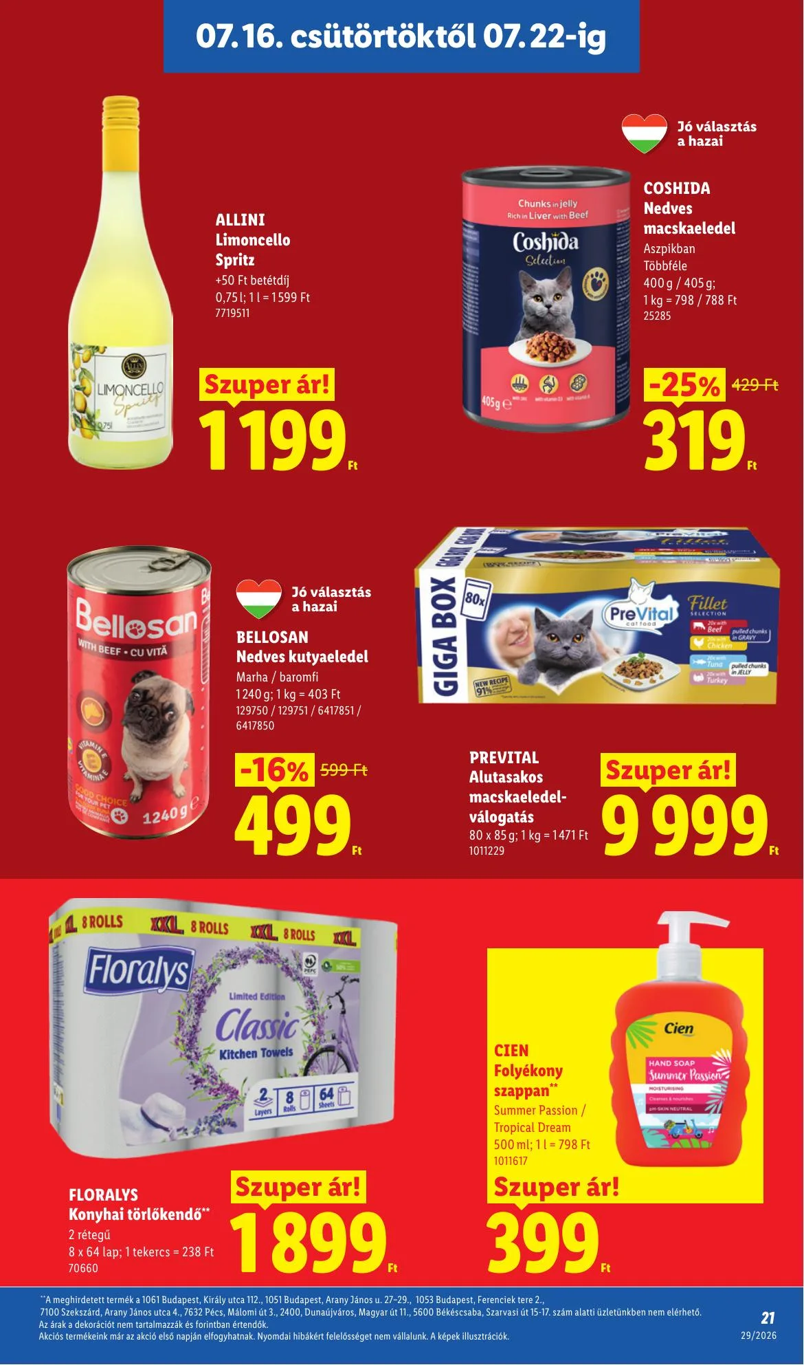 Lidl akciós újság 07.16–07.22 – 21. oldal