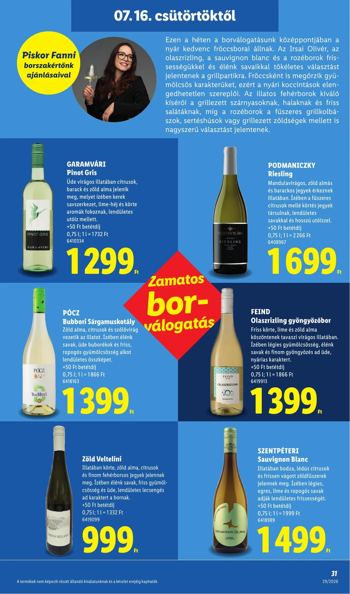 Lidl akciós újság 07.16–07.22 – 31. oldal