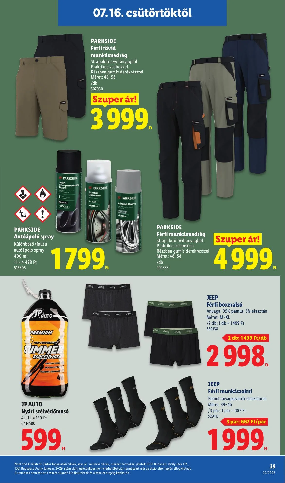 Lidl akciós újság 07.16–07.22 – 39. oldal