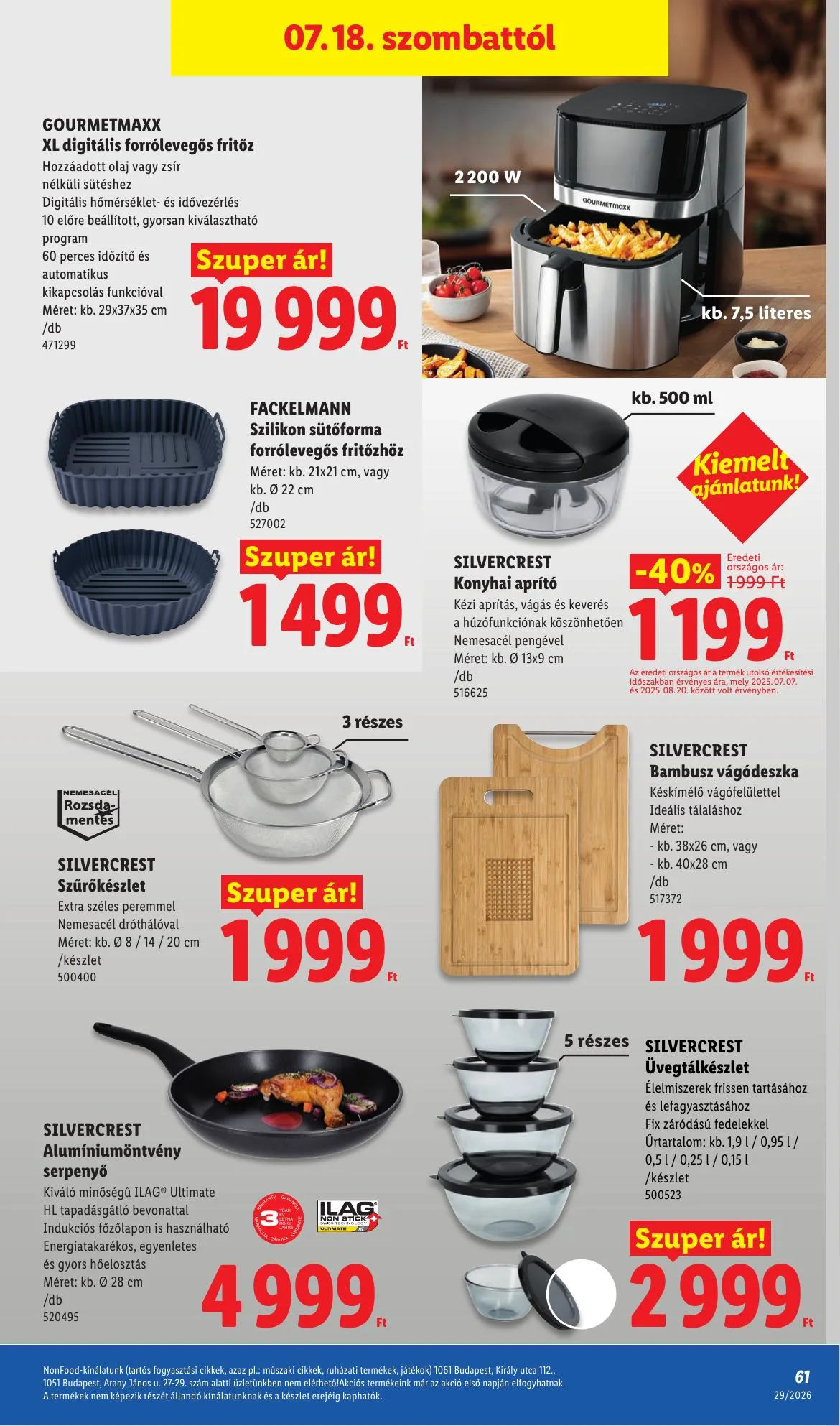 Lidl akciós újság 07.16–07.22 – 61. oldal