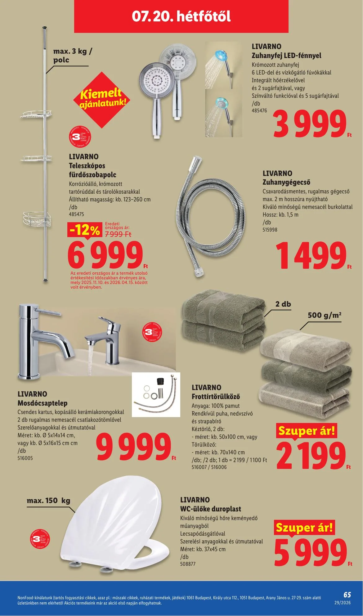 Lidl akciós újság 07.16–07.22 – 65. oldal