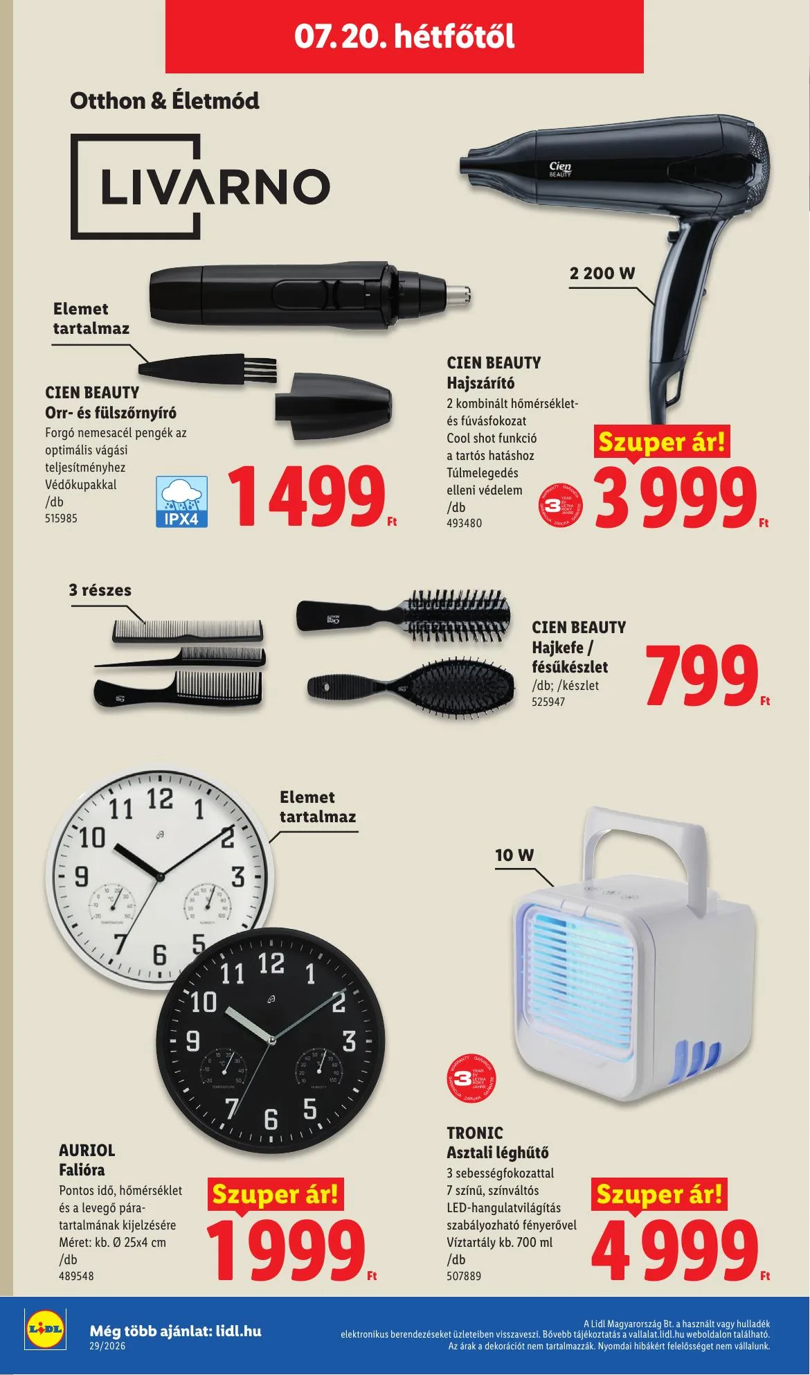 Lidl akciós újság 07.16–07.22 – 66. oldal