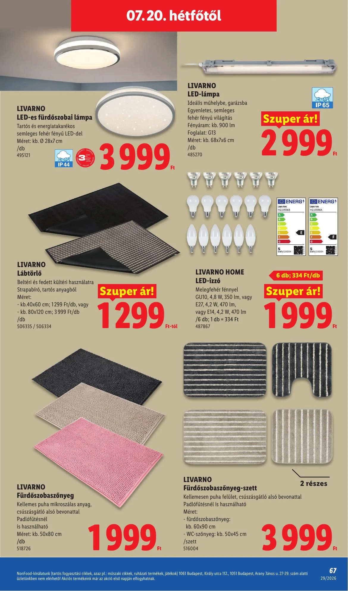 Lidl akciós újság 07.16–07.22 – 67. oldal