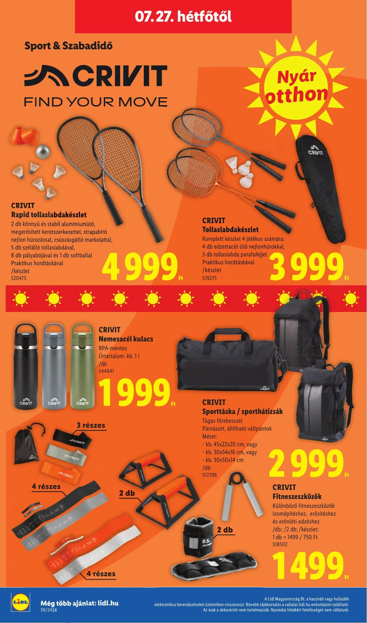 Lidl akciós újság 07.23–07.29 – 52. oldal