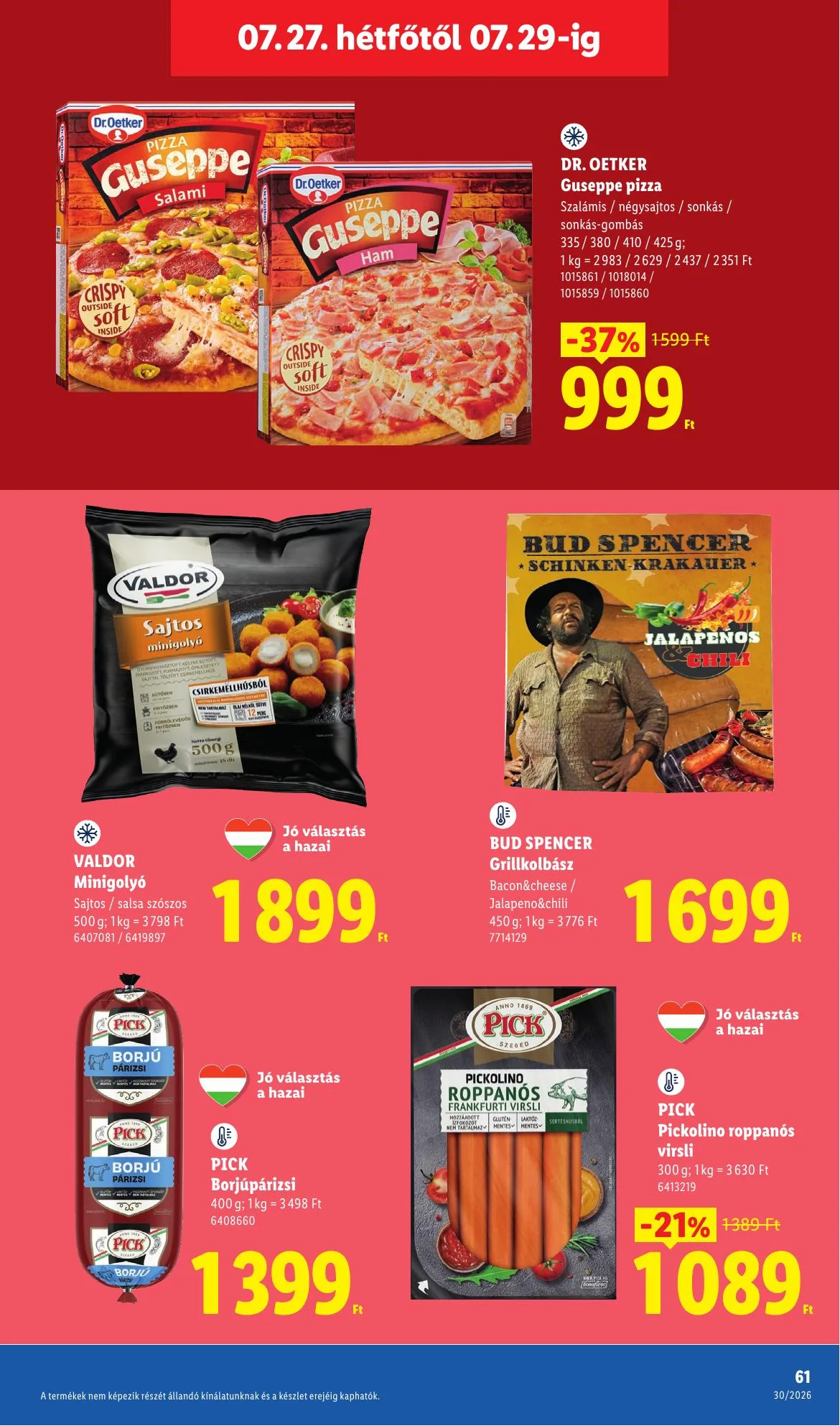 Lidl akciós újság 07.23–07.29 – 61. oldal