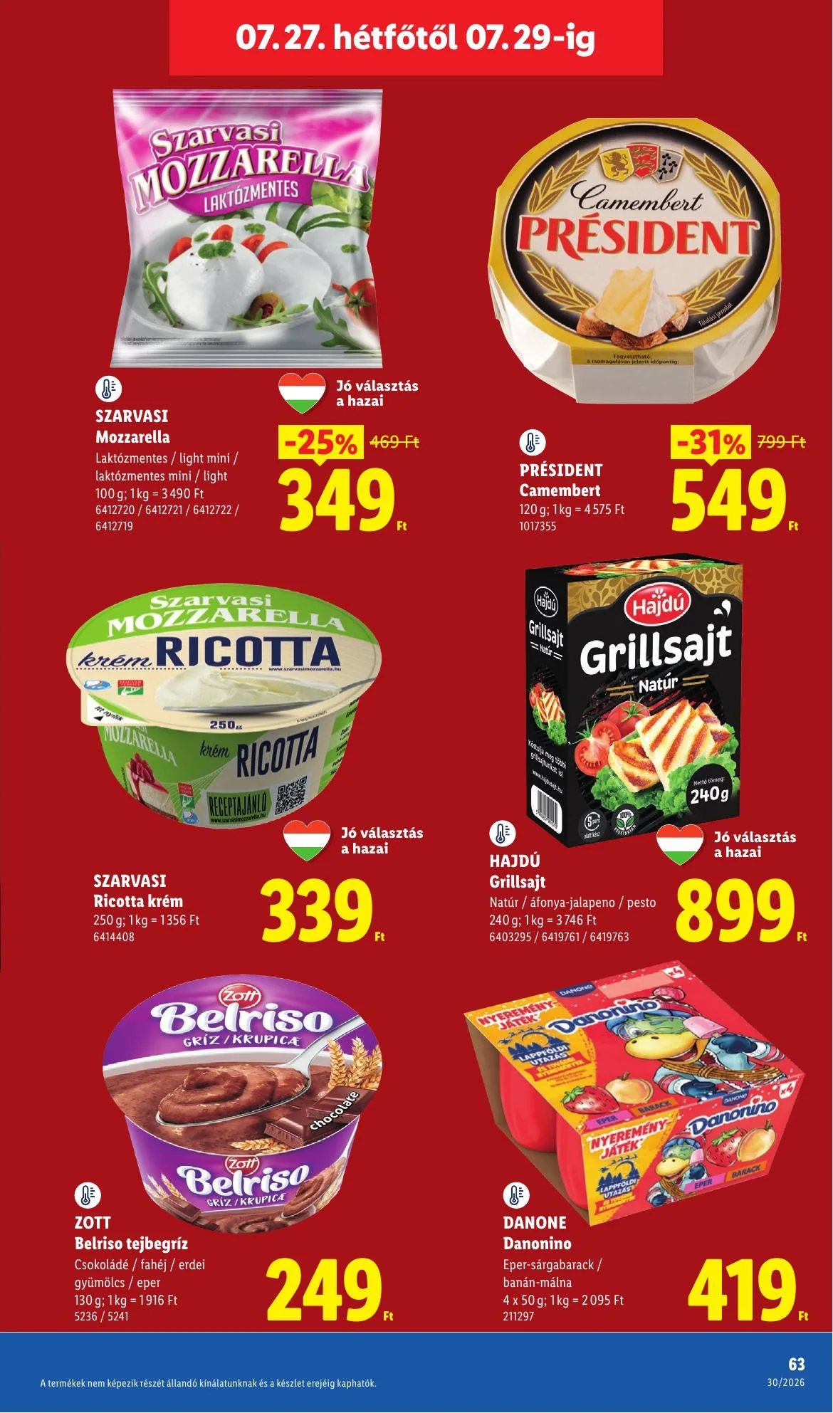Lidl akciós újság 07.23–07.29 – 63. oldal