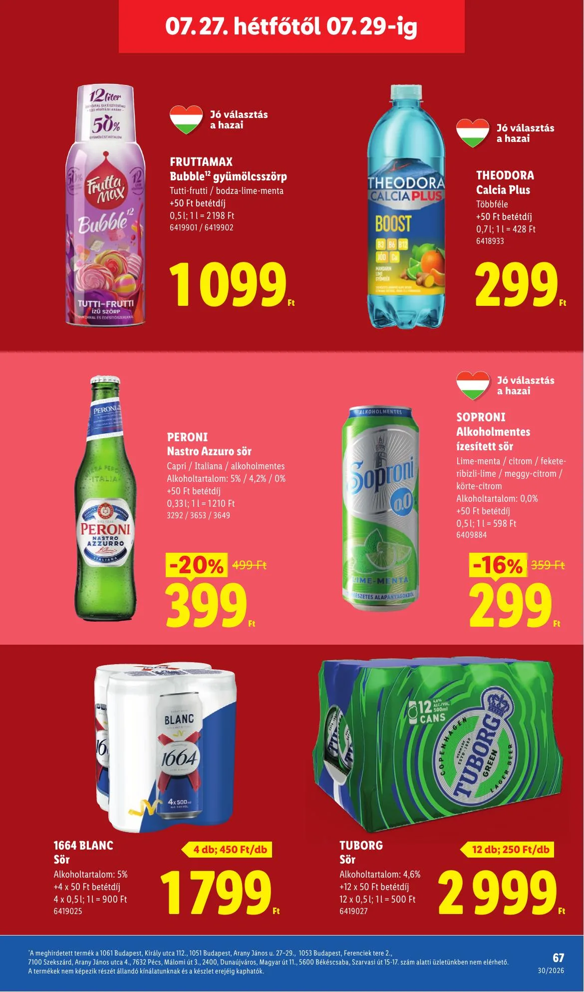 Lidl akciós újság 07.23–07.29 – 67. oldal