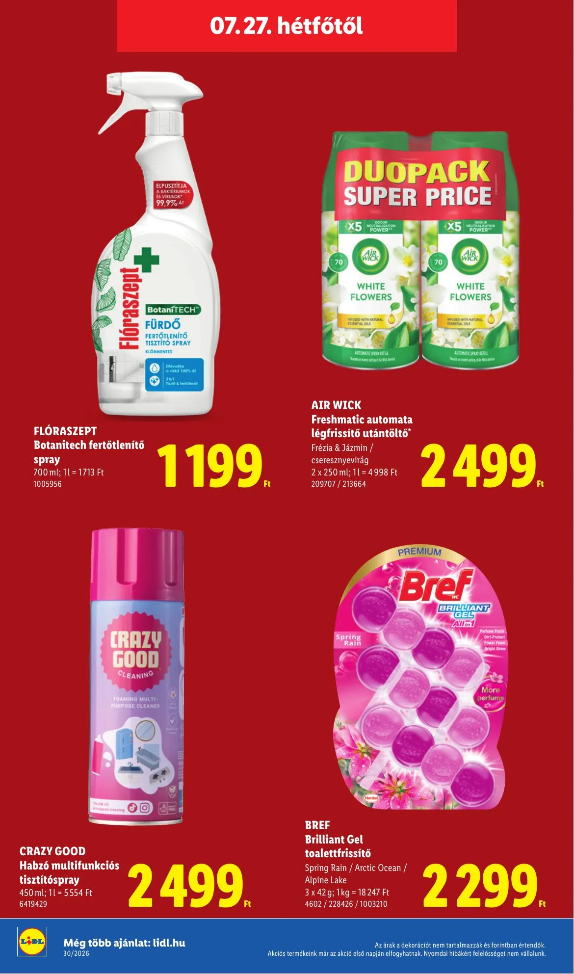 Lidl akciós újság 07.23–07.29 – 70. oldal