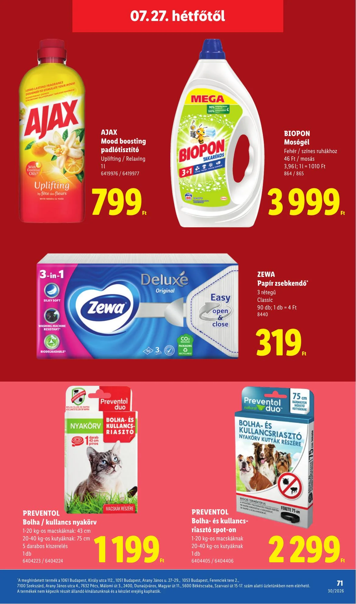 Lidl akciós újság 07.23–07.29 – 71. oldal