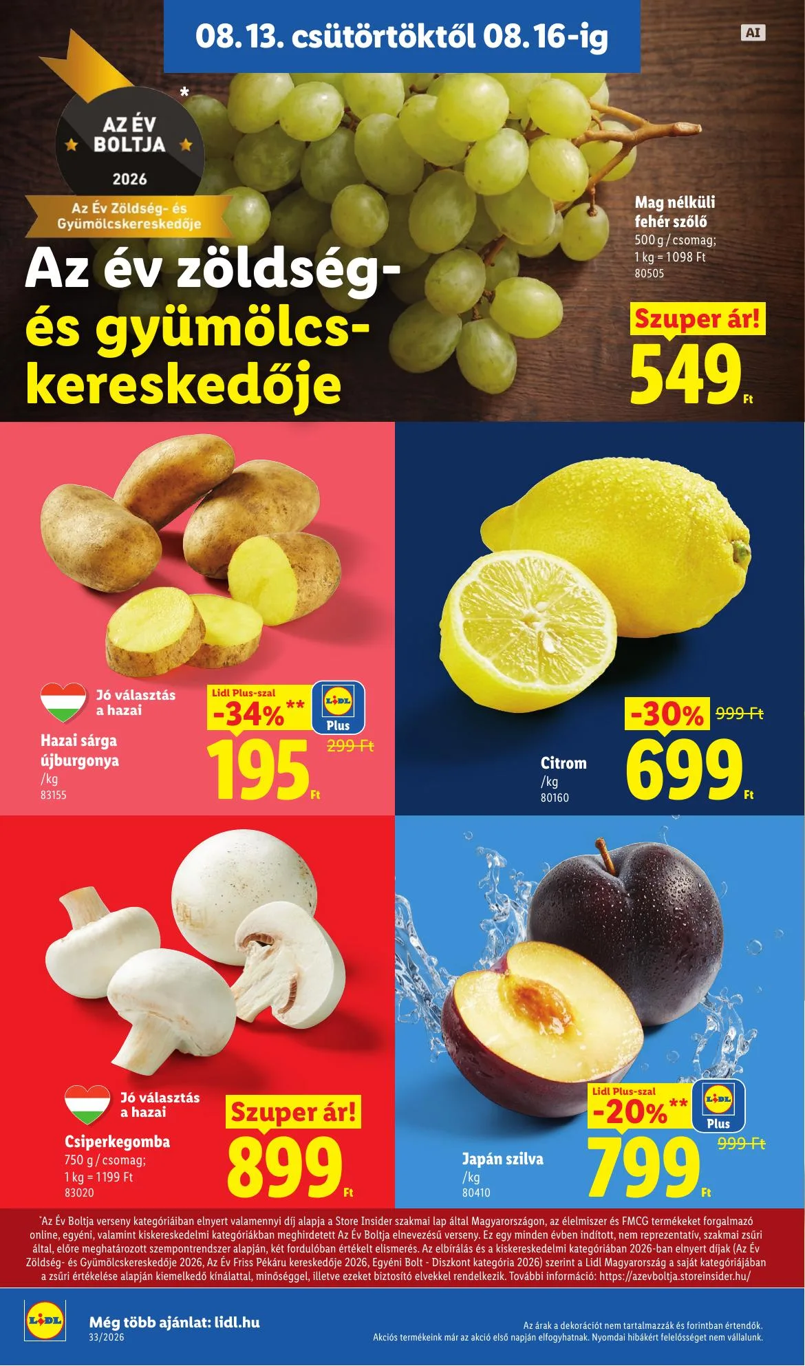 Lidl akciós újság 08.13–08.18 – 4. oldal