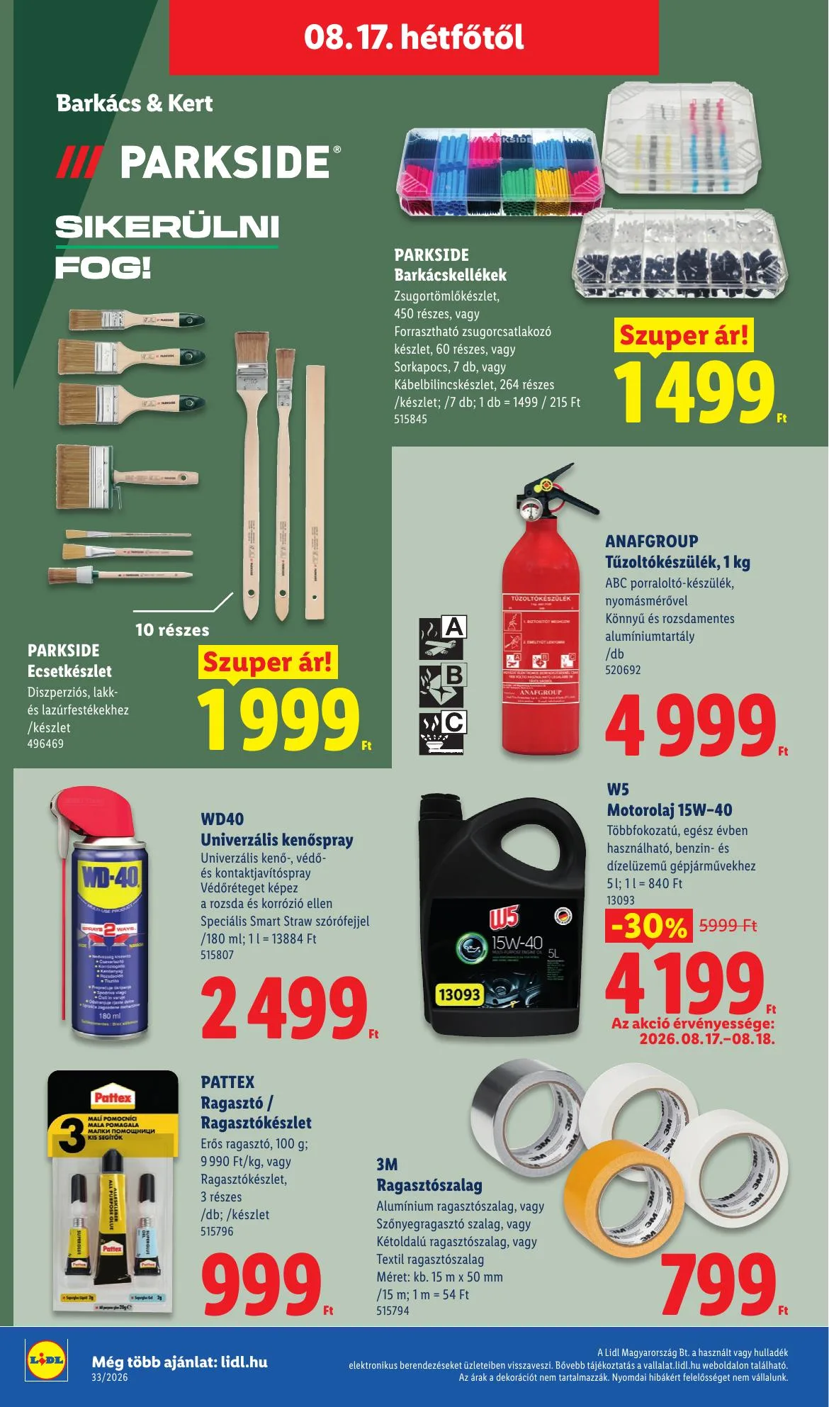 Lidl akciós újság 08.13–08.18 – 56. oldal