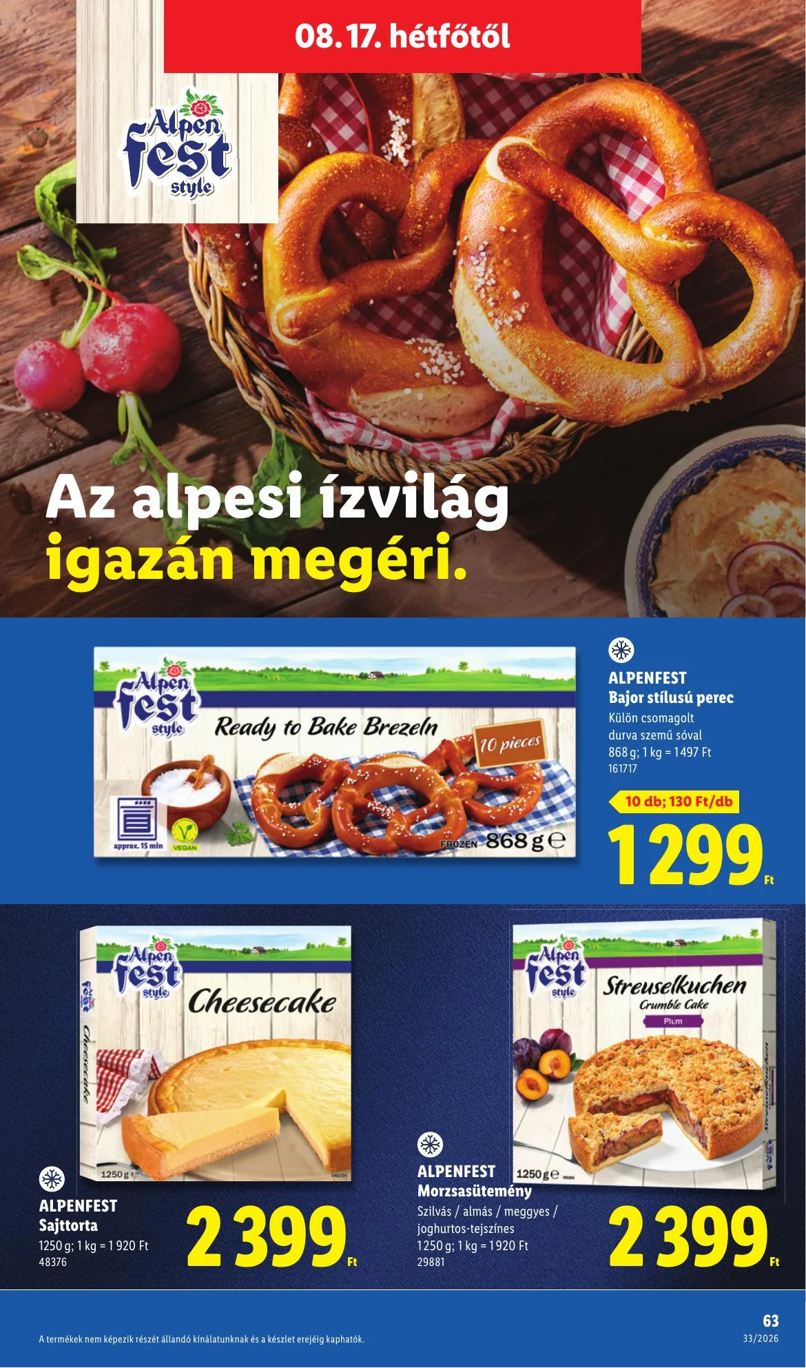 Lidl akciós újság 08.13–08.18 – 63. oldal