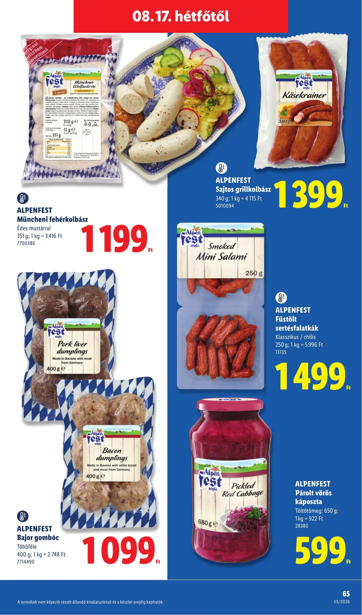 Lidl akciós újság 08.13–08.18 – 65. oldal