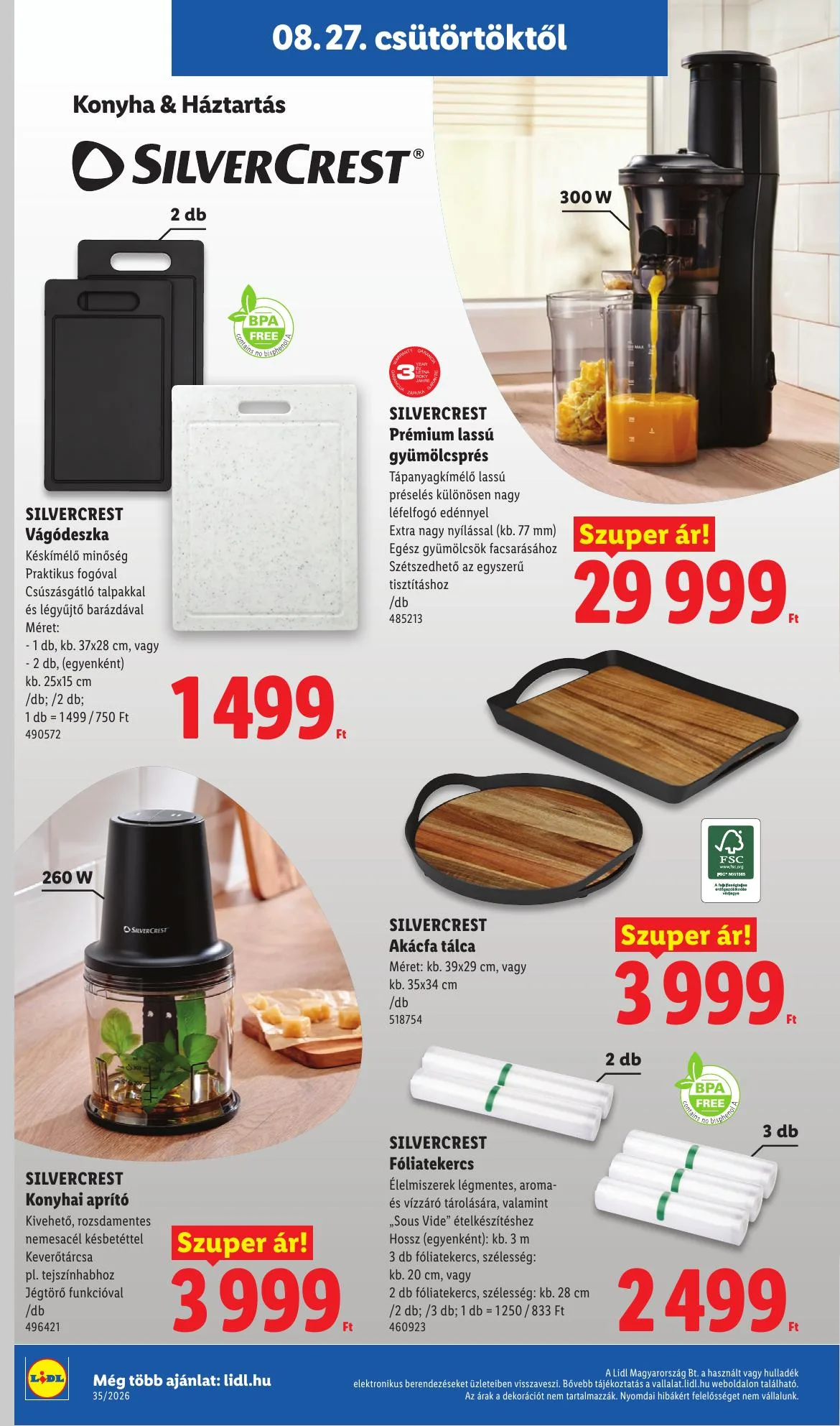 Lidl akciós újság 08.27–09.02 – 40. oldal