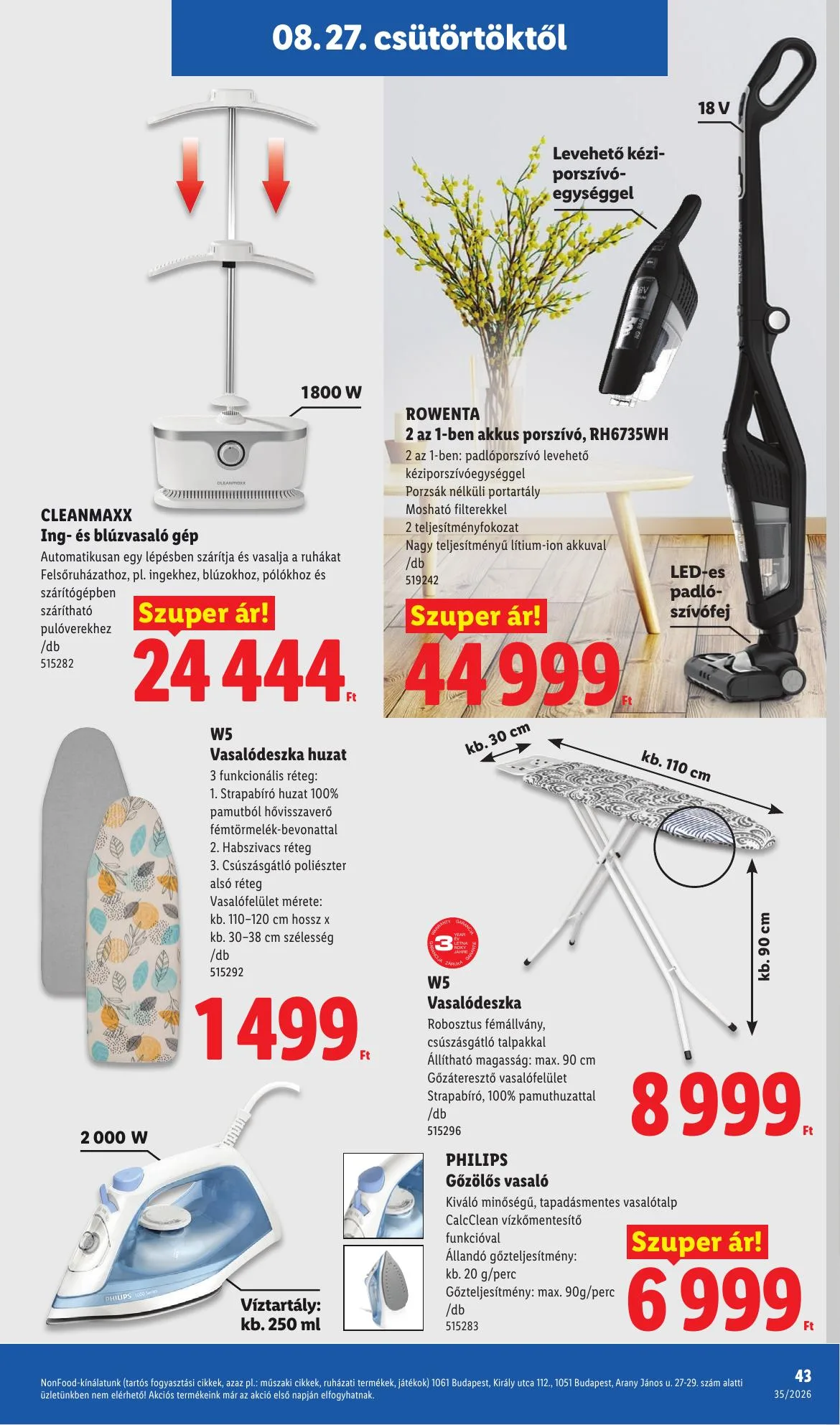 Lidl akciós újság 08.27–09.02 – 43. oldal