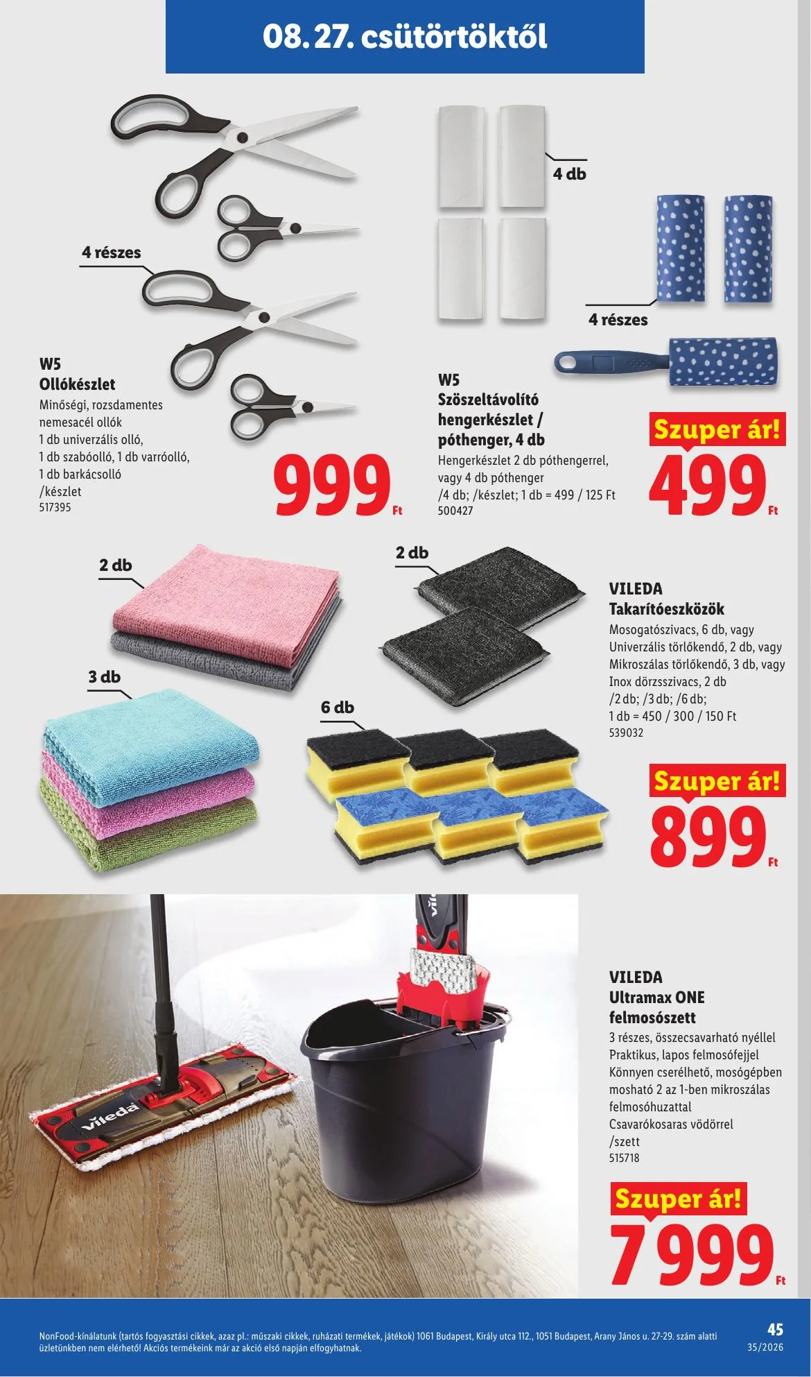 Lidl akciós újság 08.27–09.02 – 45. oldal