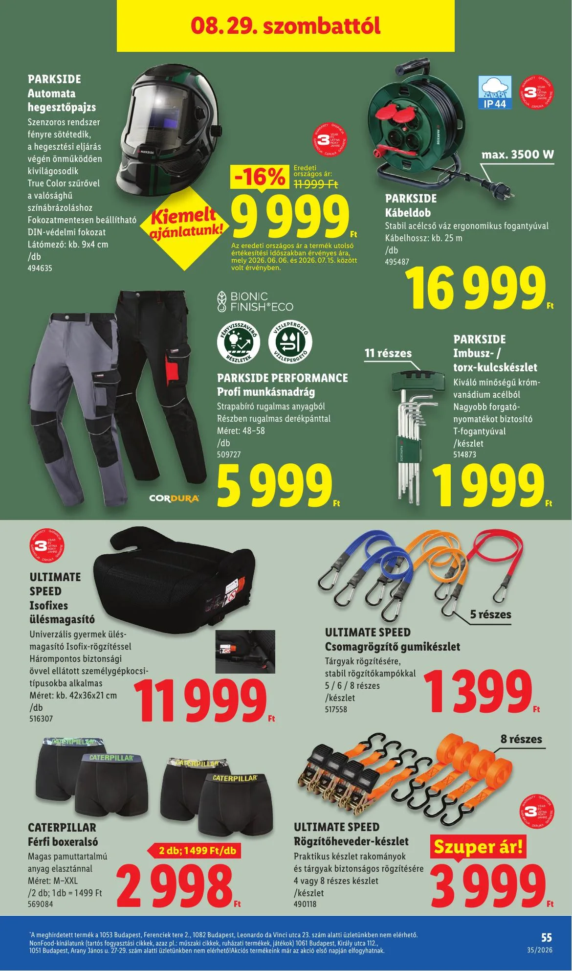 Lidl akciós újság 08.27–09.02 – 55. oldal