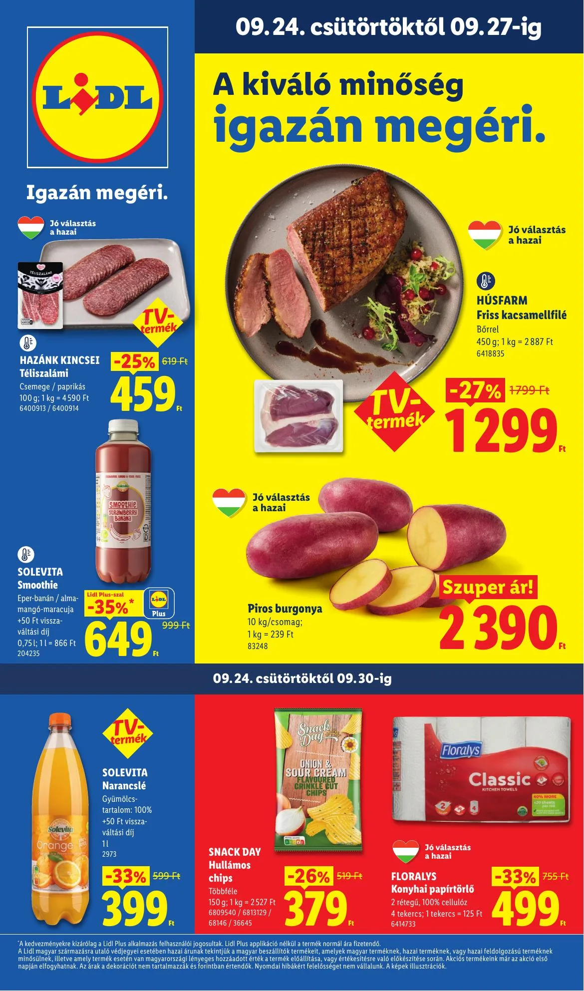 Lidl akciós újság 09.24–09.30