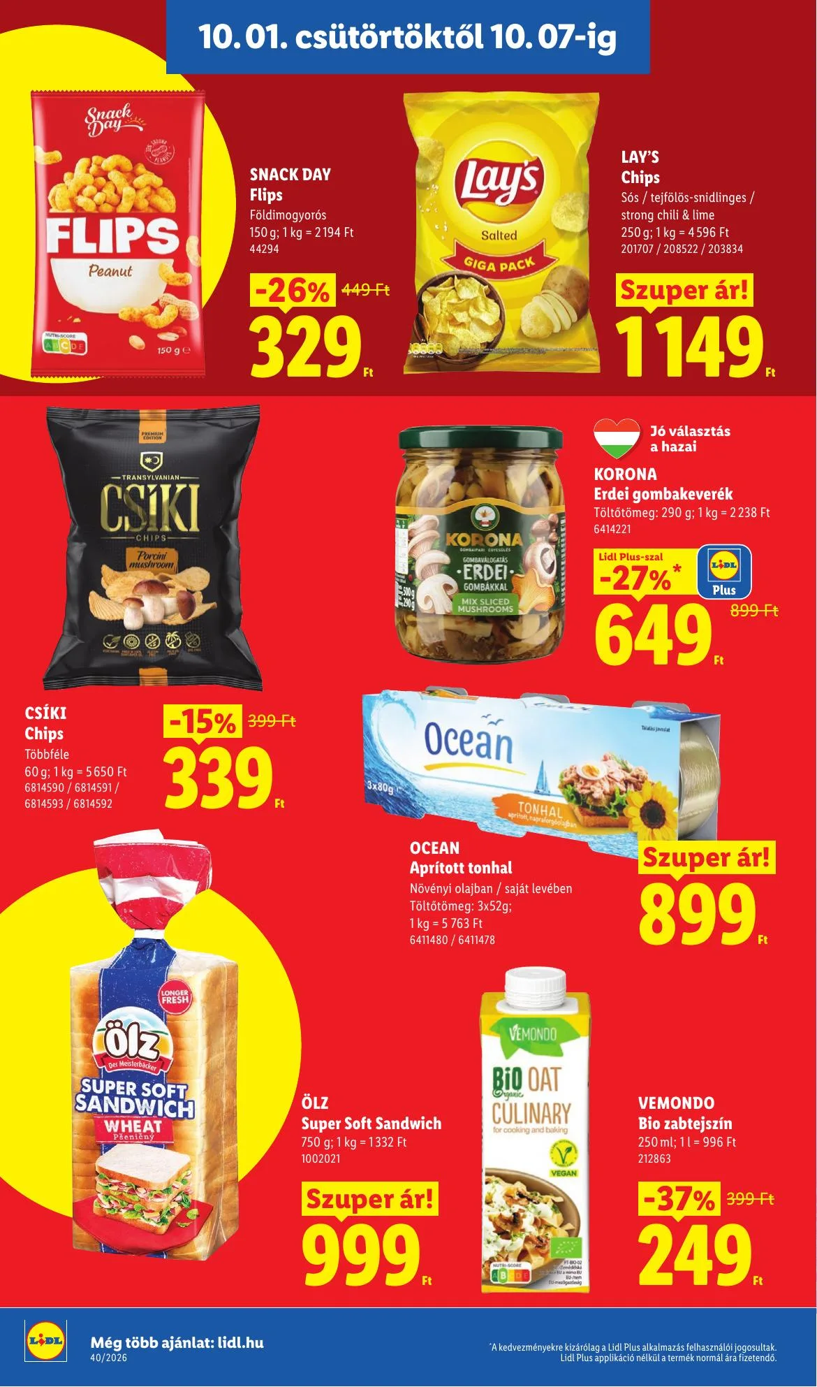 Lidl akciós újság 10.01–10.07 – 14. oldal