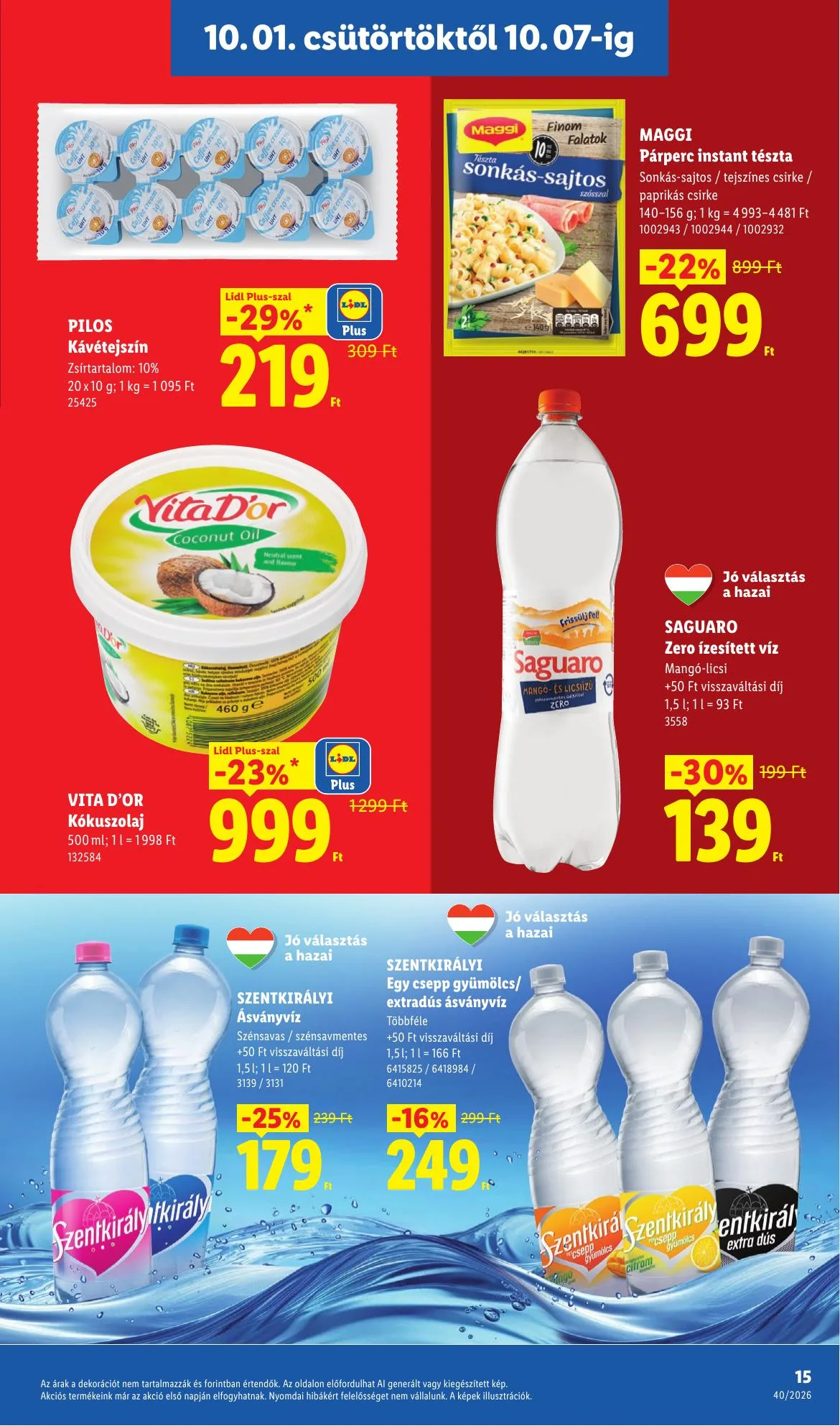 Lidl akciós újság 10.01–10.07 – 15. oldal