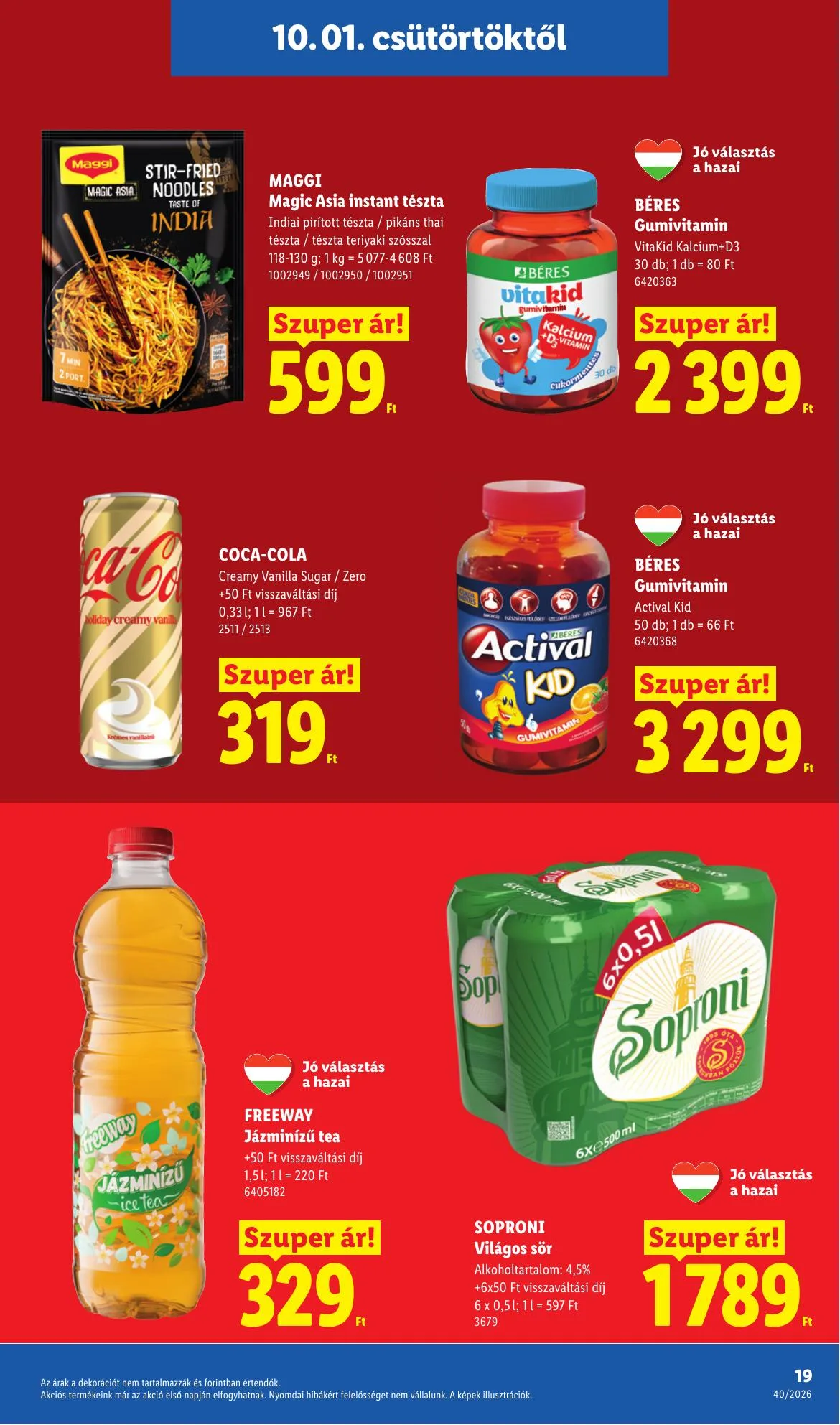 Lidl akciós újság 10.01–10.07 – 19. oldal