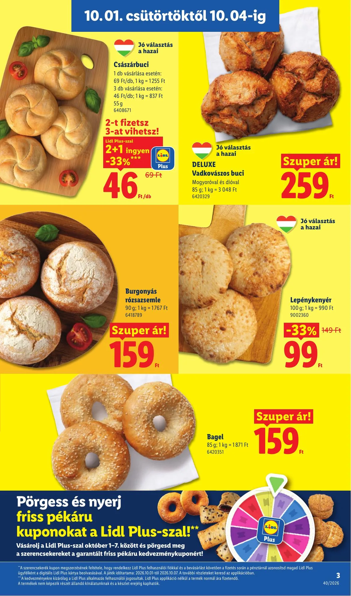 Lidl akciós újság 10.01–10.07 – 3. oldal