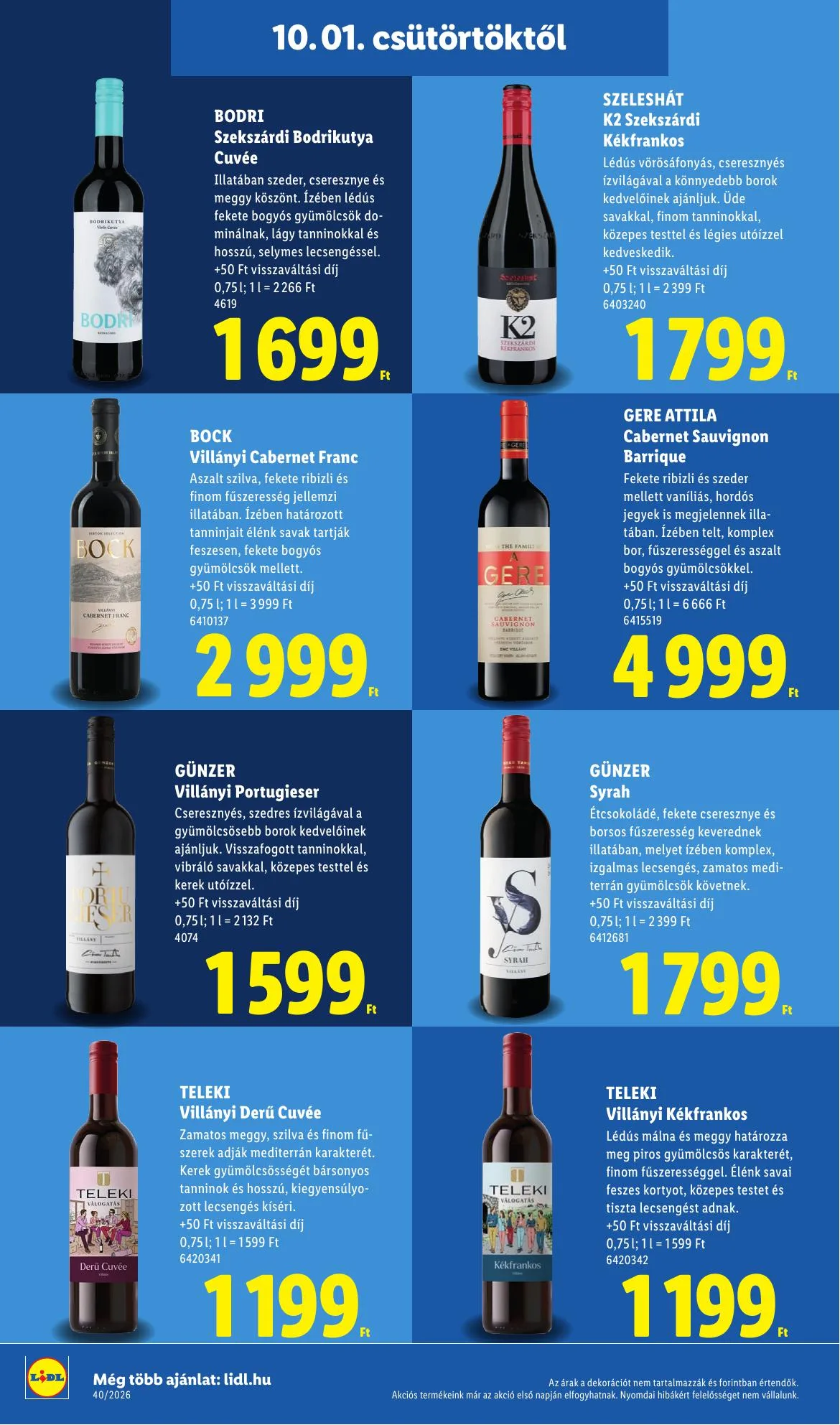 Lidl akciós újság 10.01–10.07 – 32. oldal