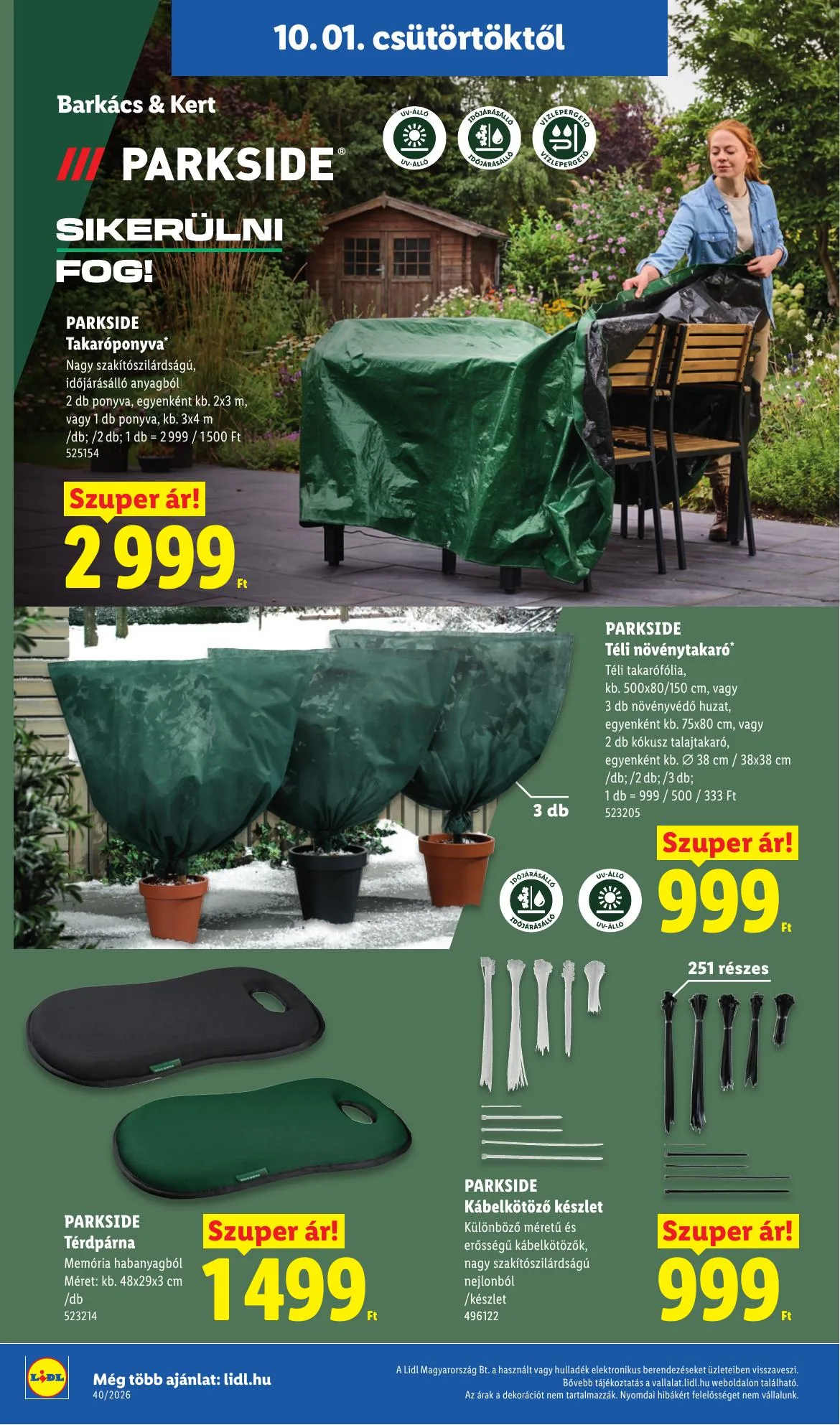 Lidl akciós újság 10.01–10.07 – 44. oldal