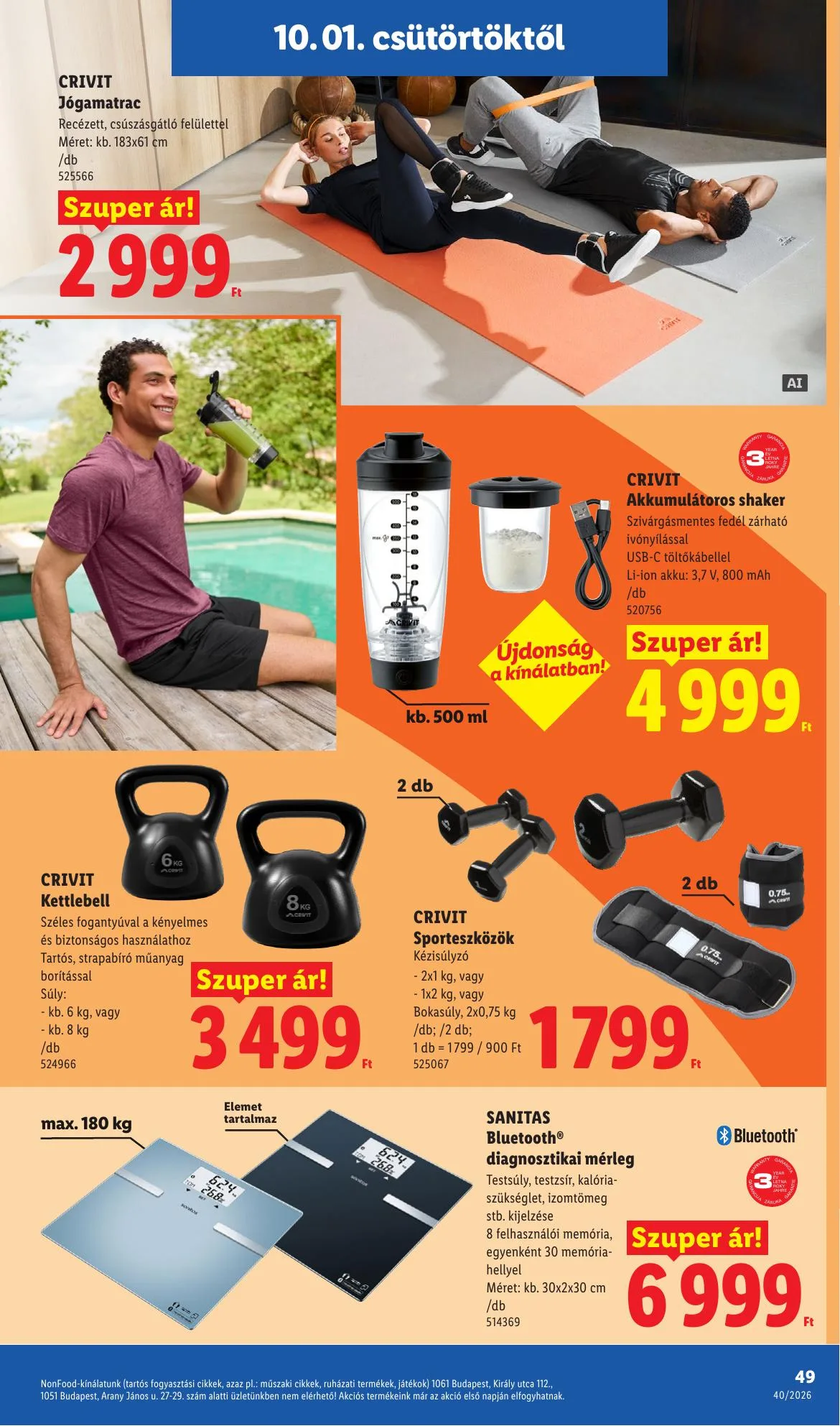 Lidl akciós újság 10.01–10.07 – 49. oldal