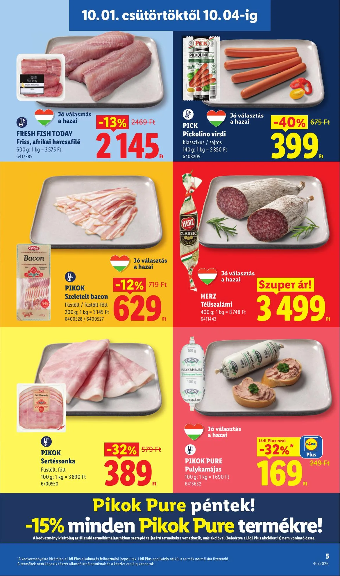Lidl akciós újság 10.01–10.07 – 5. oldal