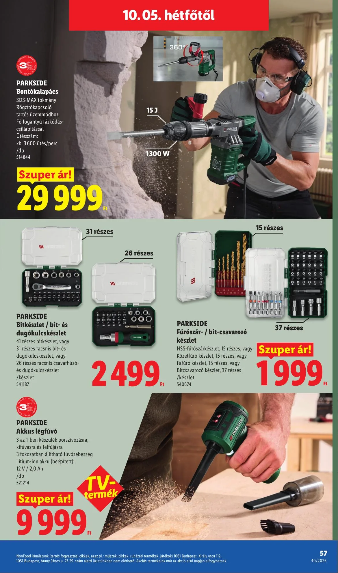 Lidl akciós újság 10.01–10.07 – 57. oldal