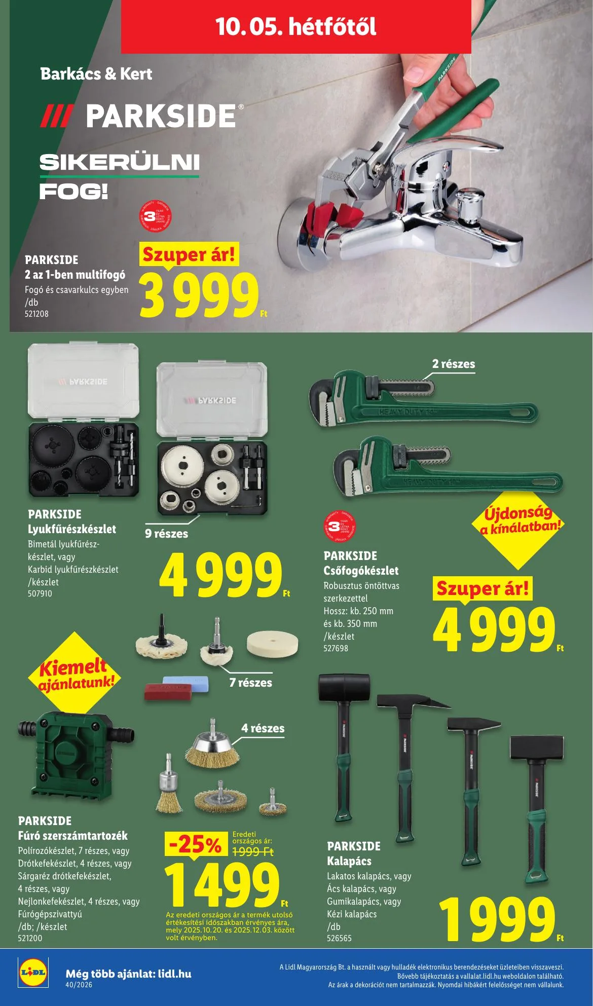 Lidl akciós újság 10.01–10.07 – 58. oldal