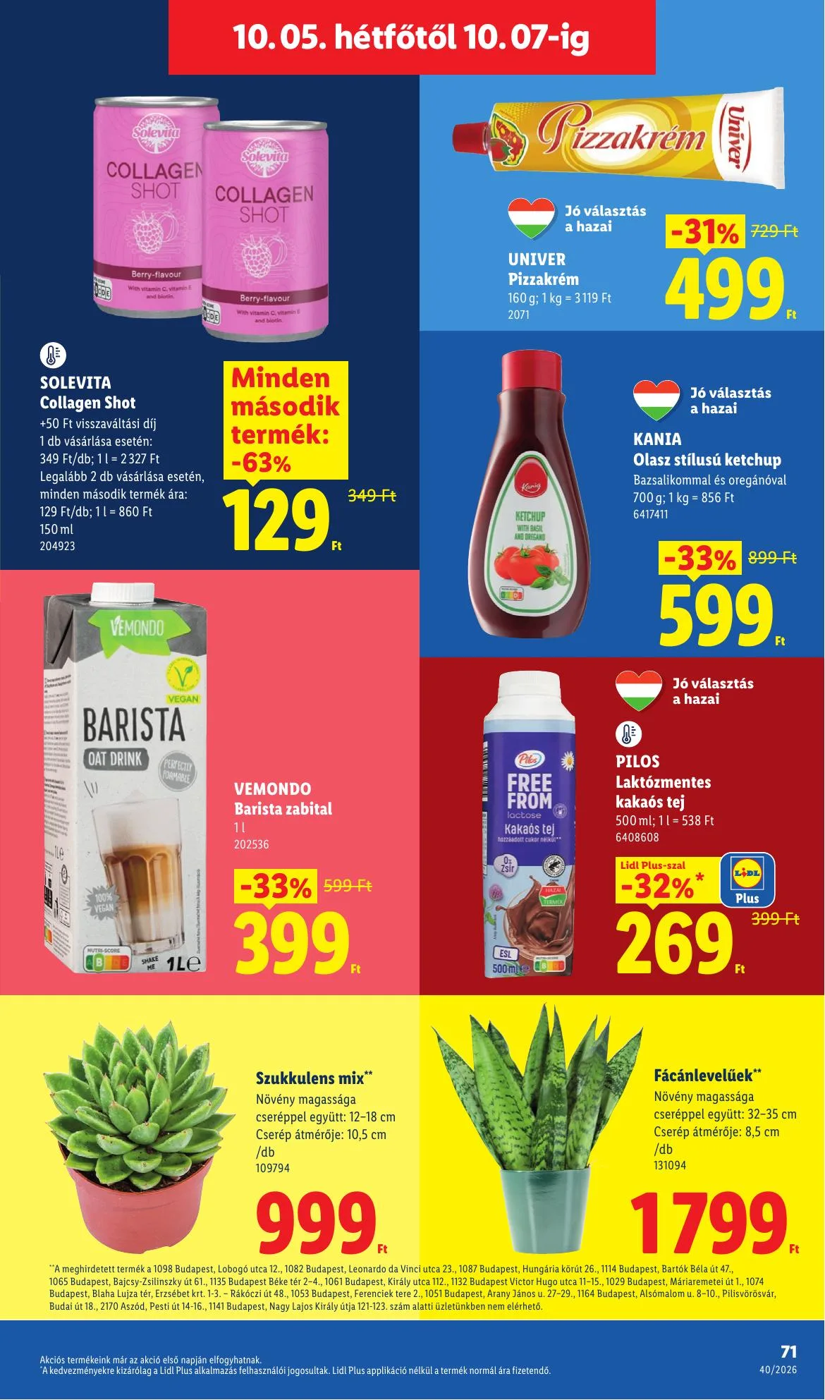 Lidl akciós újság 10.01–10.07 – 71. oldal