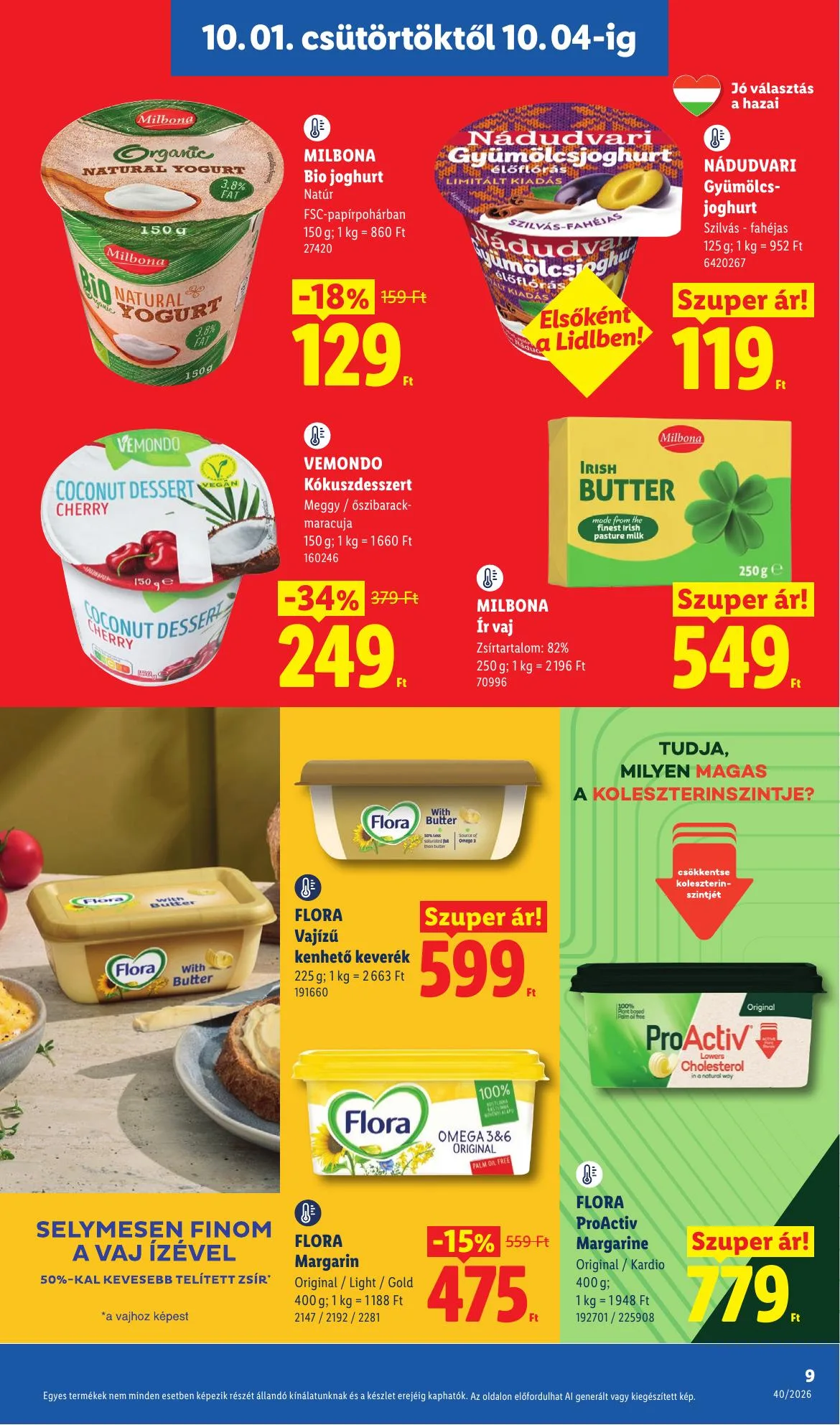 Lidl akciós újság 10.01–10.07 – 9. oldal