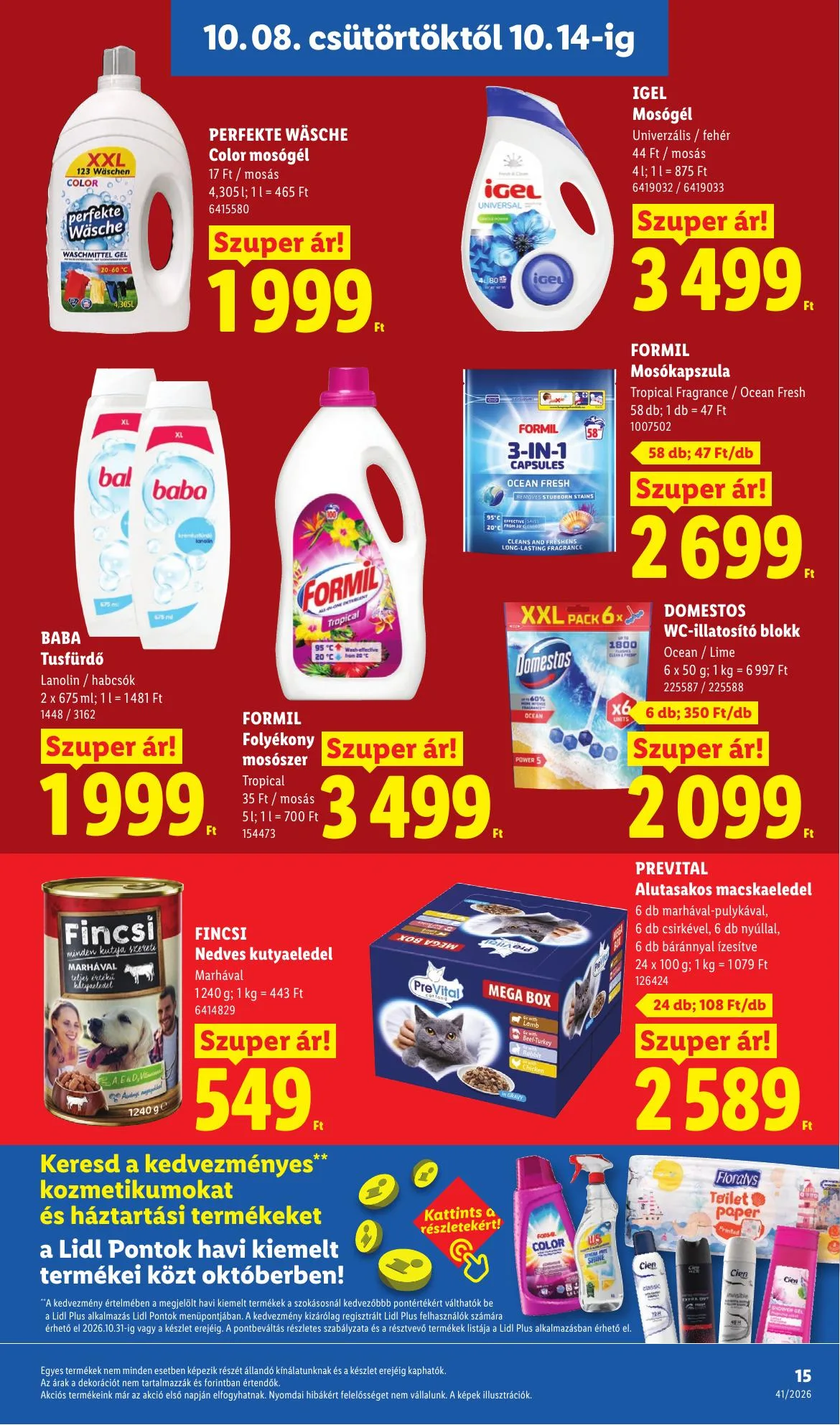 Lidl akciós újság 10.08–10.14 – 15. oldal