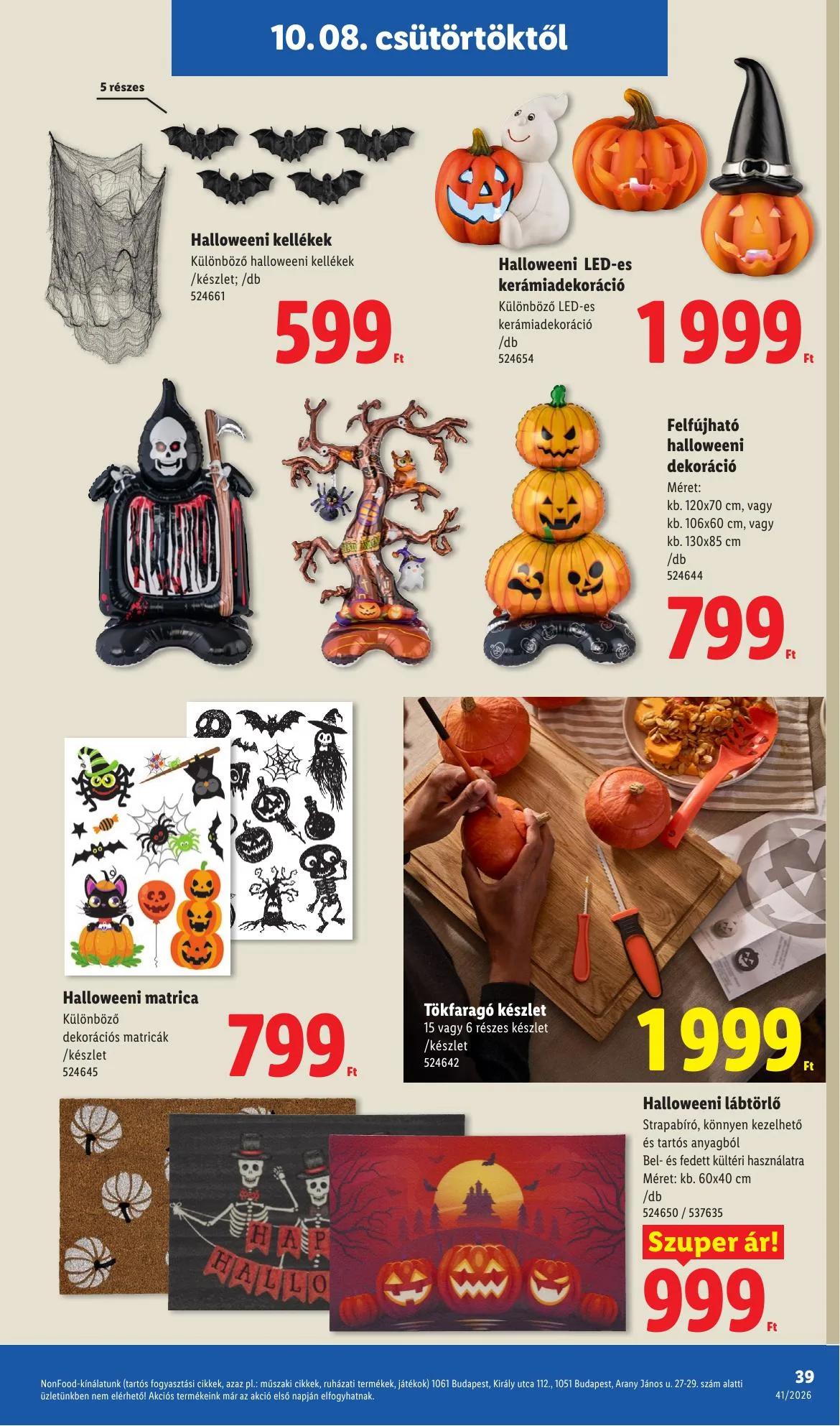 Lidl akciós újság 10.08–10.14 – 39. oldal