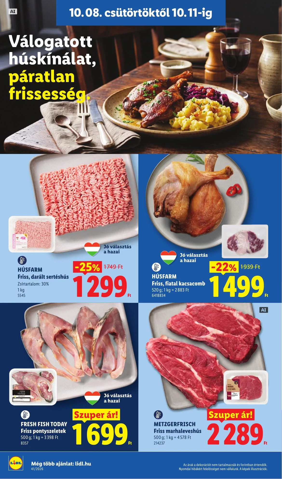 Lidl akciós újság 10.08–10.14 – 4. oldal