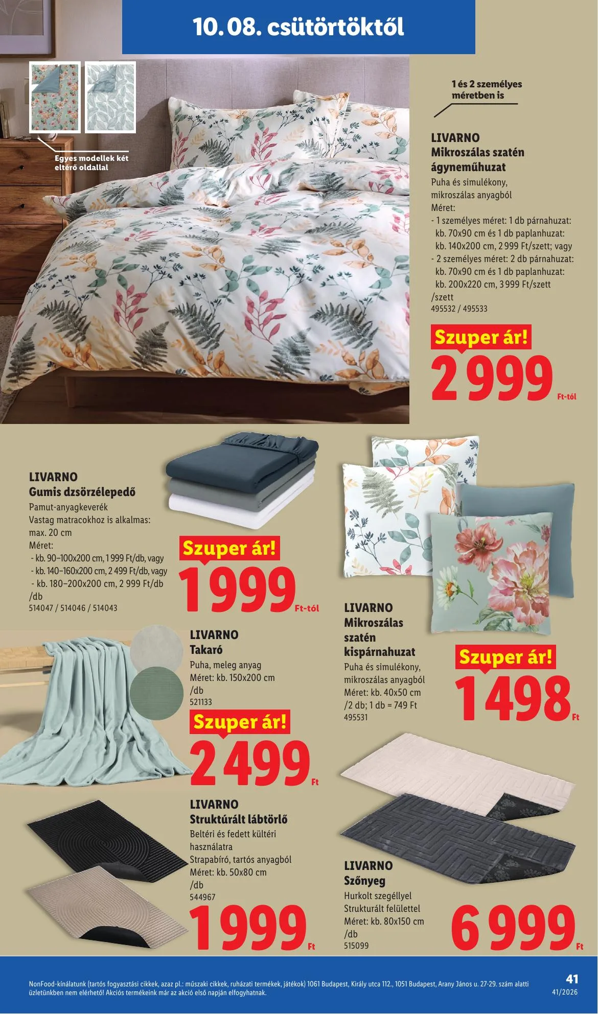 Lidl akciós újság 10.08–10.14 – 41. oldal