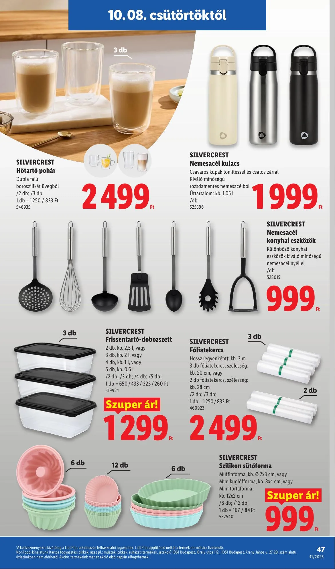 Lidl akciós újság 10.08–10.14 – 47. oldal