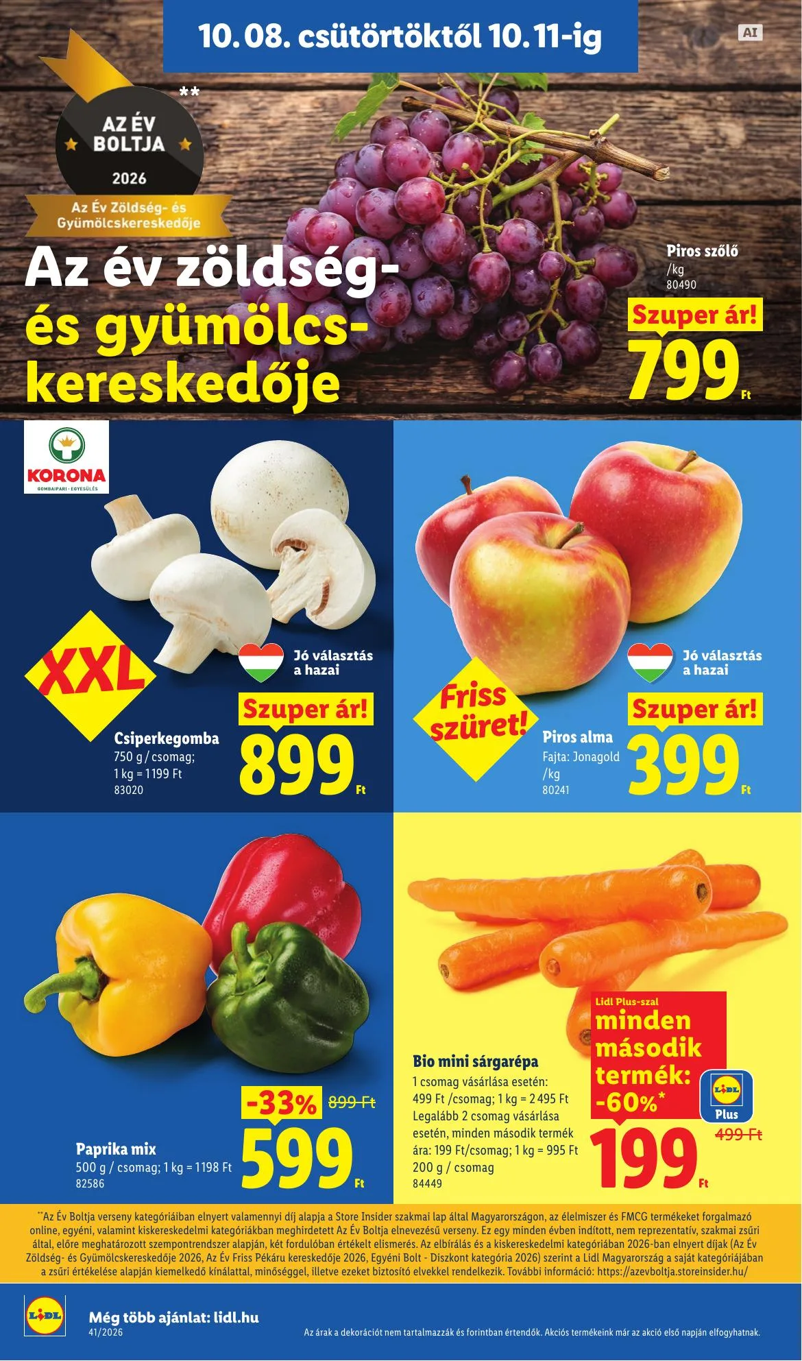 Lidl akciós újság 10.08–10.14 – 6. oldal