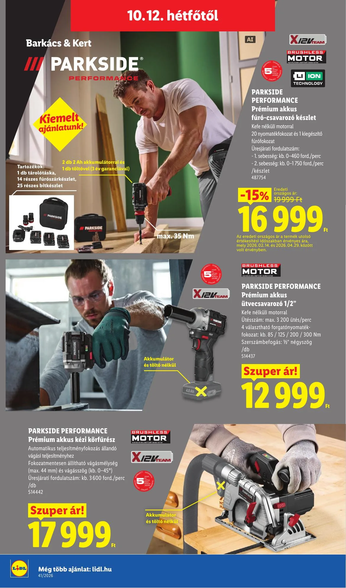 Lidl akciós újság 10.08–10.14 – 62. oldal