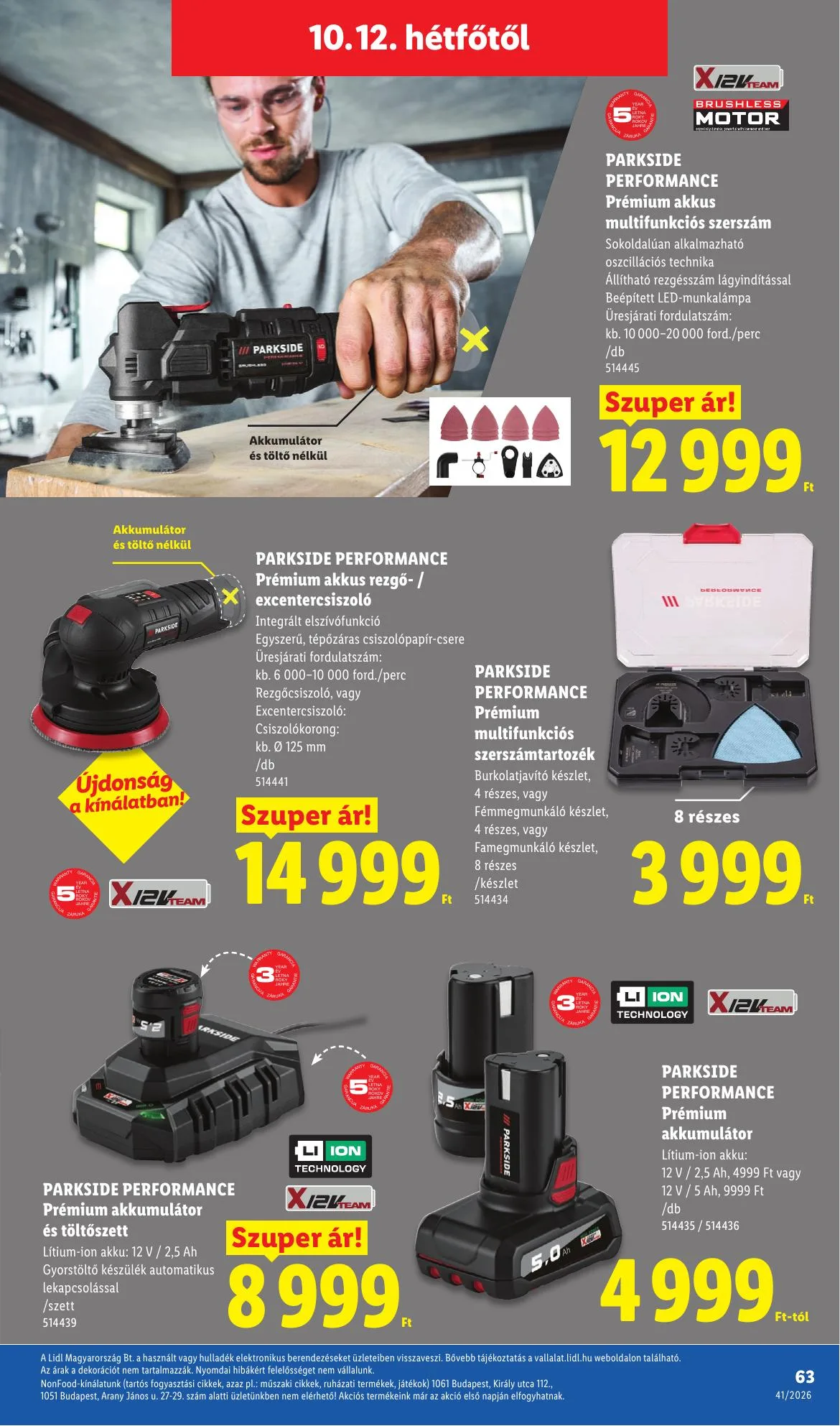 Lidl akciós újság 10.08–10.14 – 63. oldal