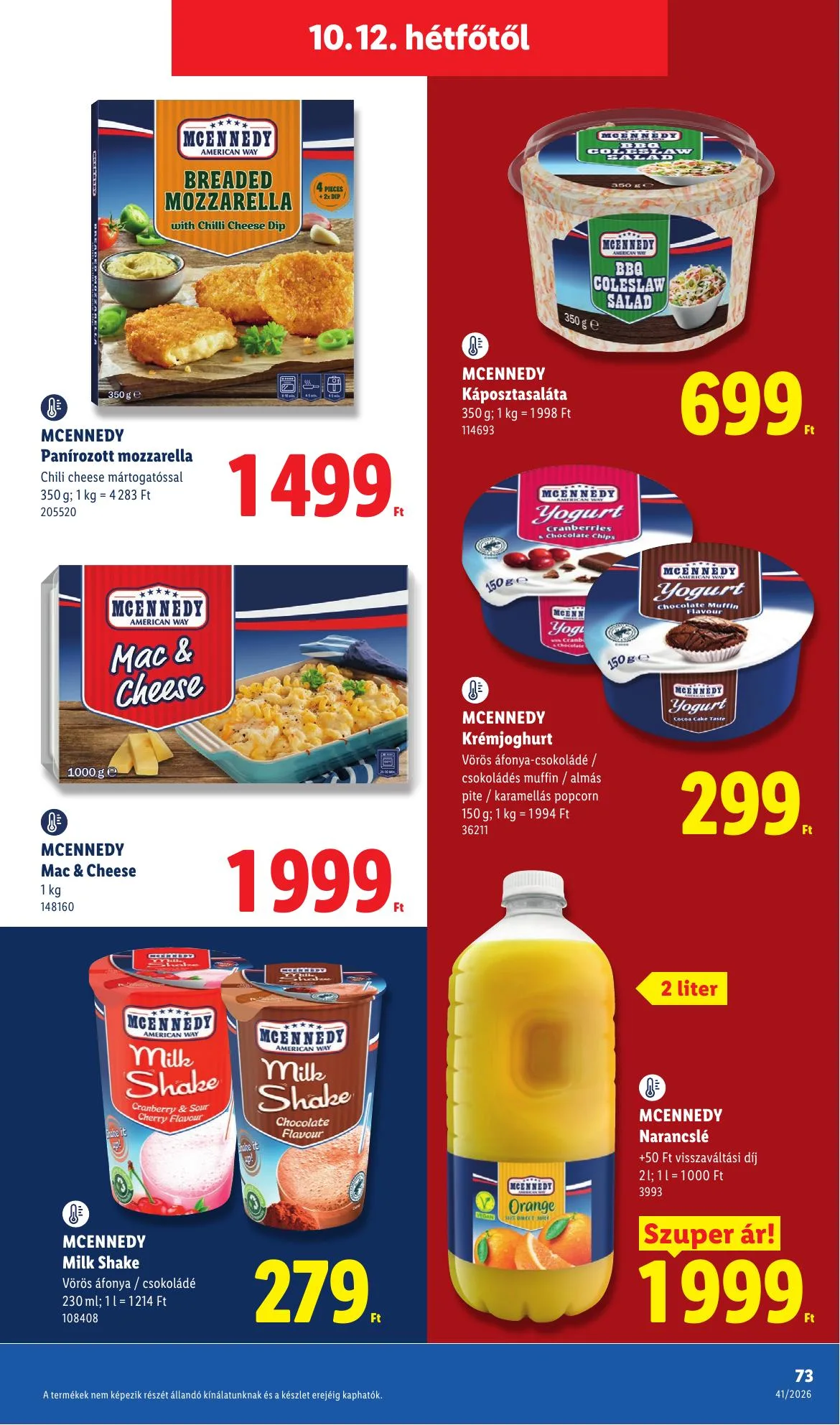 Lidl akciós újság 10.08–10.14 – 73. oldal